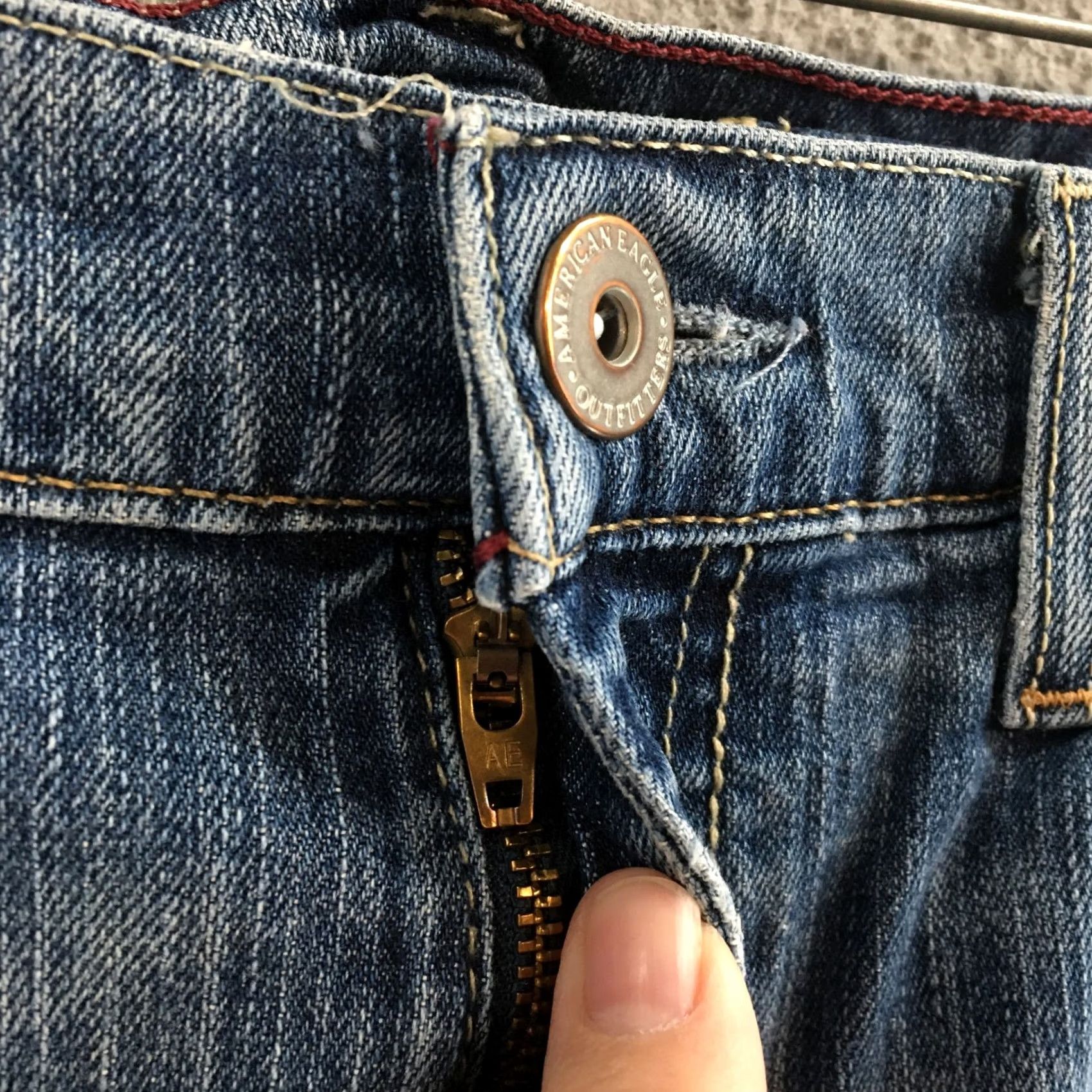 American Eagle Outfitters American Eagle Jeans Womens 12 Bootcut Regular Medium Wash Zip Fly Denim Blue Ladies Jeans Size 34" / US 12 / IT 48 - 5 Thumbnail