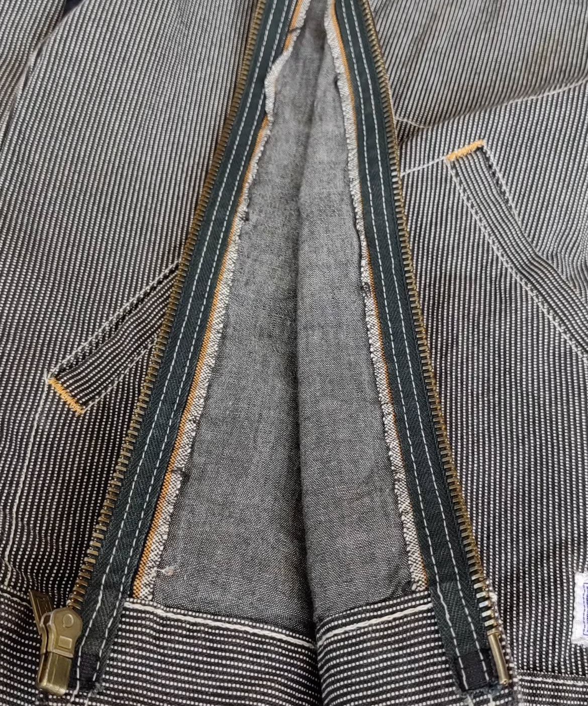 The Flat Head 2000s Flat Head Hickory Striped Work Jacket Size US M / EU 48-50 / 2 - 5 Thumbnail