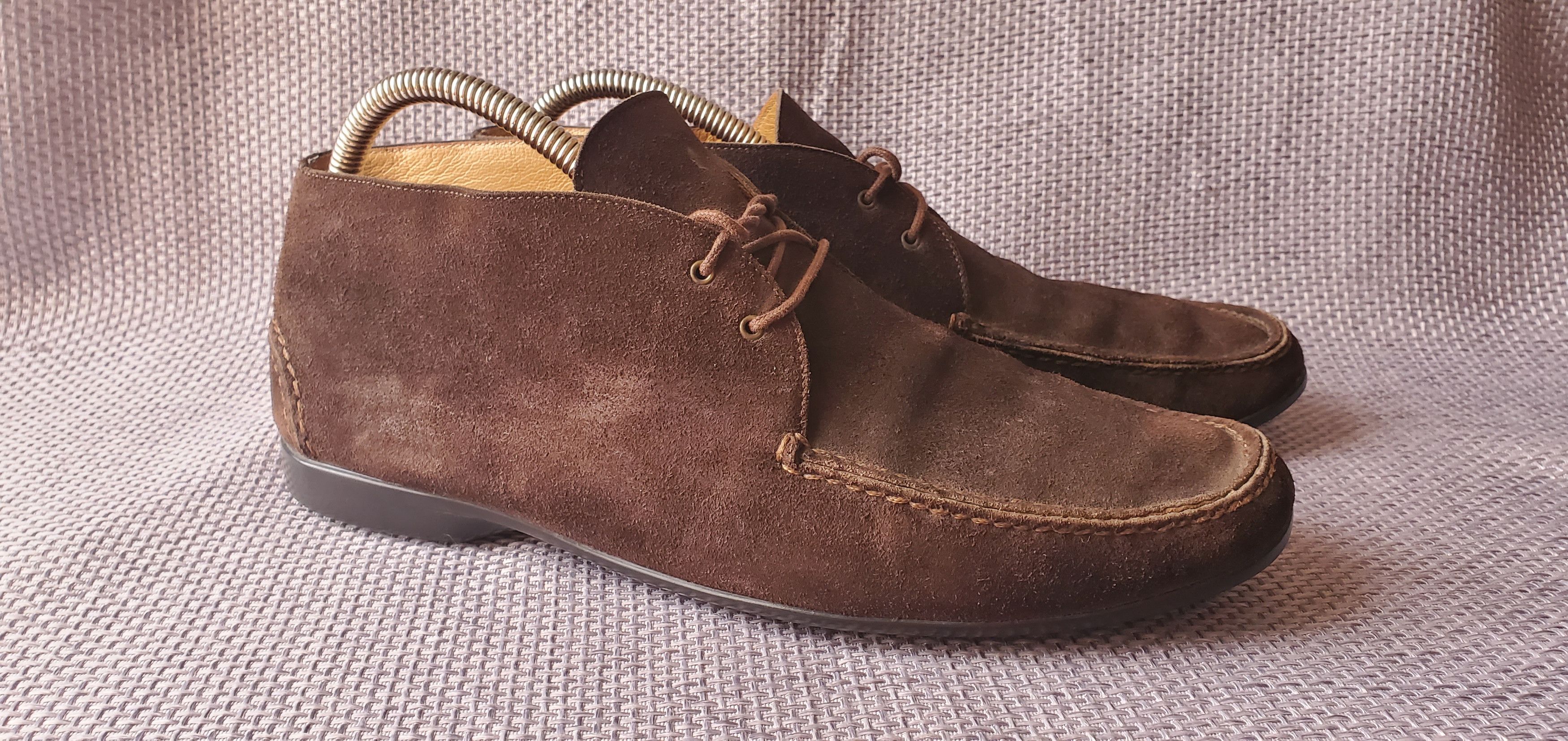 Hermes Hermes Suede Brown Lace Up Boots Size US 8.5 / EU 41-42 - 1 Thumbnail