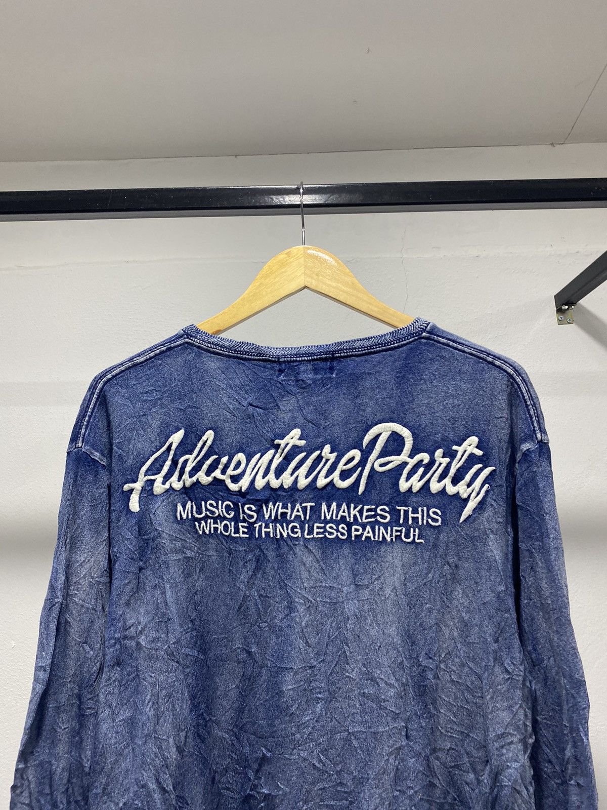 In The Attic Sick☠️ In The Attic Washed Blue Denim Indigo Punk Lgb Grunge Size US L / EU 52-54 / 3 - 10 Thumbnail