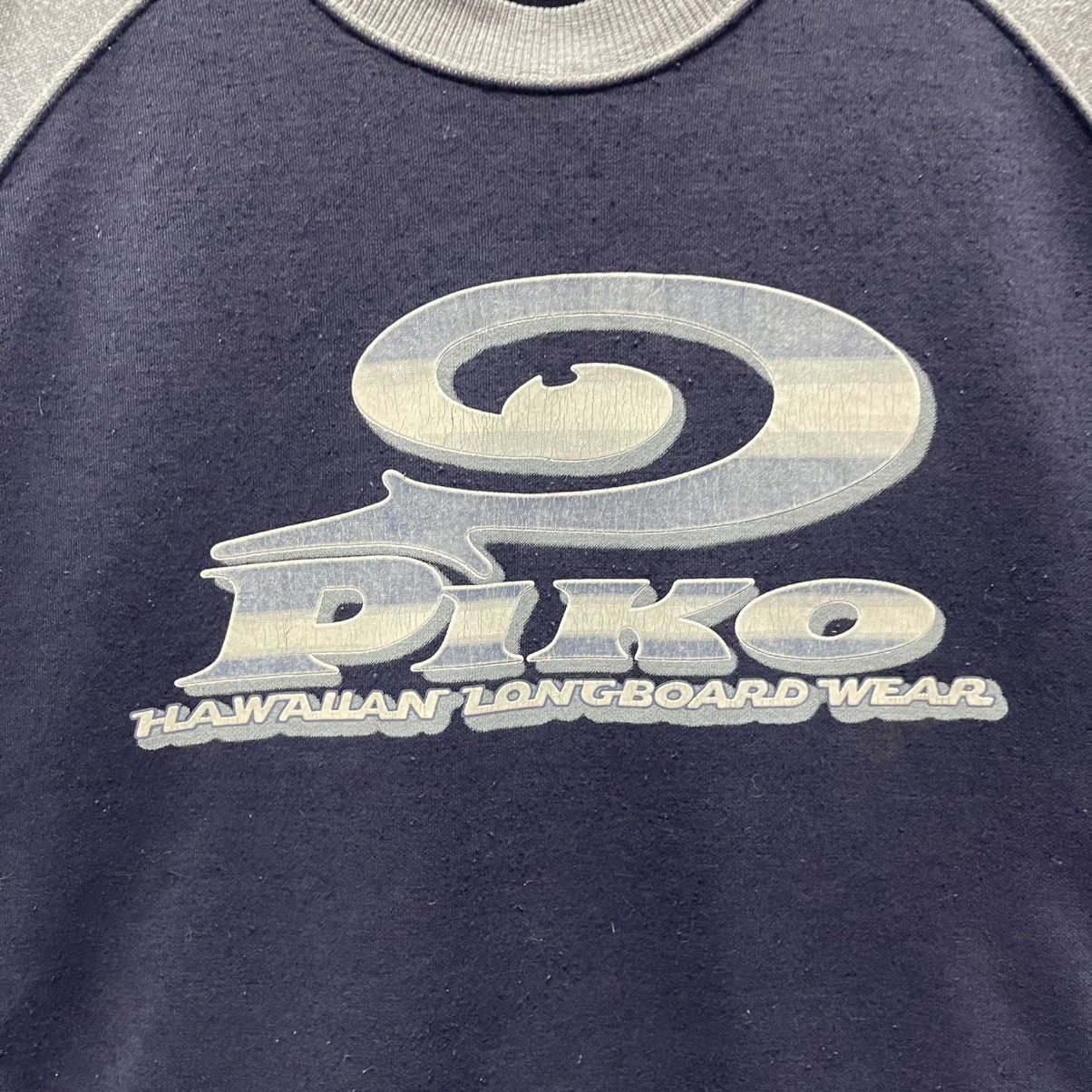 Vintage Vintage PIKO Hawaiian Longboard Wear Raglan Sweatshirt Size US M / EU 48-50 / 2 - 3 Thumbnail