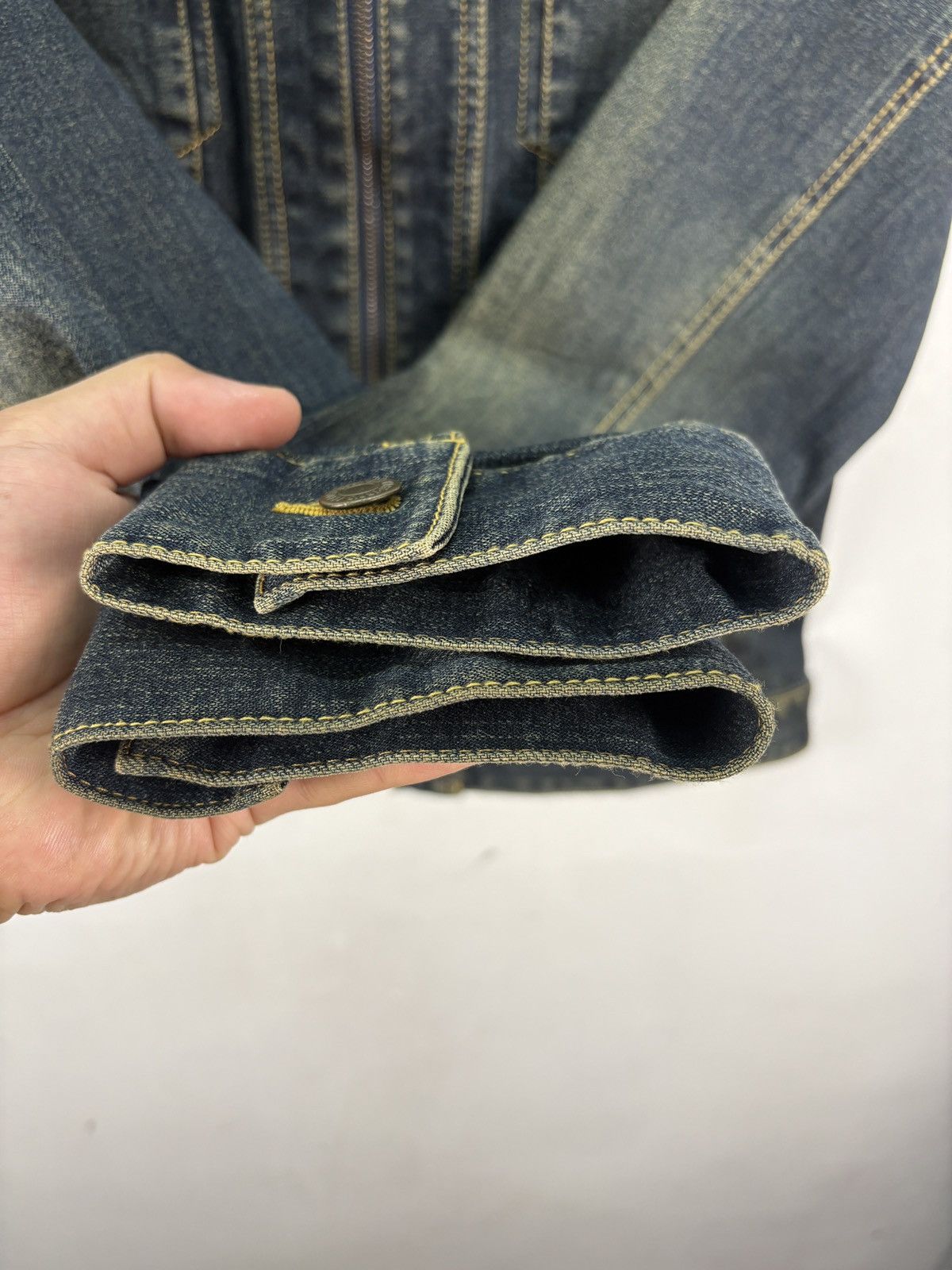 Takeo Kikuchi × Vintage Vintage Takeo Kikuchi Denim Jacket Faded Blue Wash Size US M / EU 48-50 / 2 - 9 Thumbnail