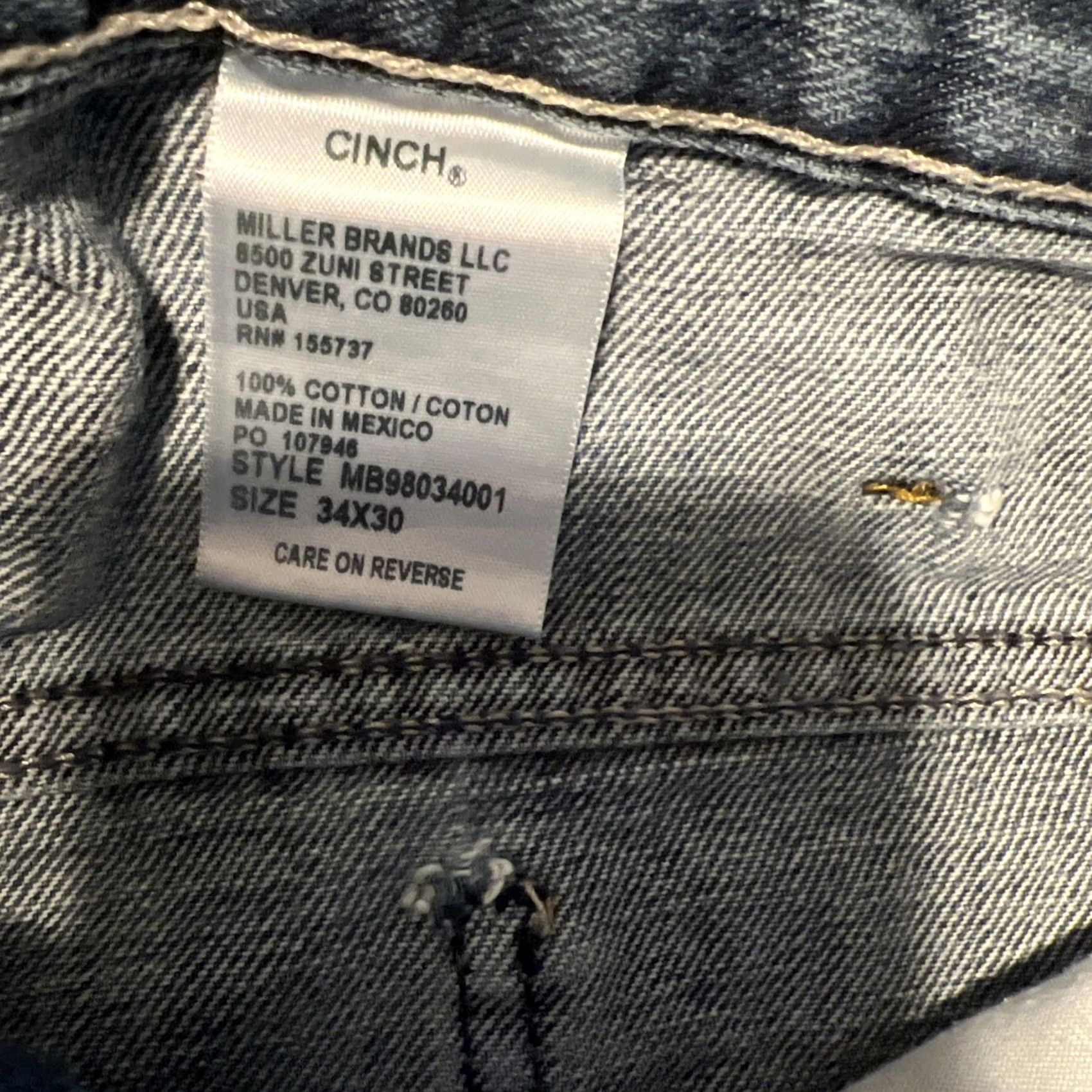 Vintage VINTAGE Cinch Carter Jeans White Label Men 34x30 Medium Wash Boot Cut 5-Pocket Relaxed Fit Denim Boys? Size US 34 / EU 50 - 3 Thumbnail