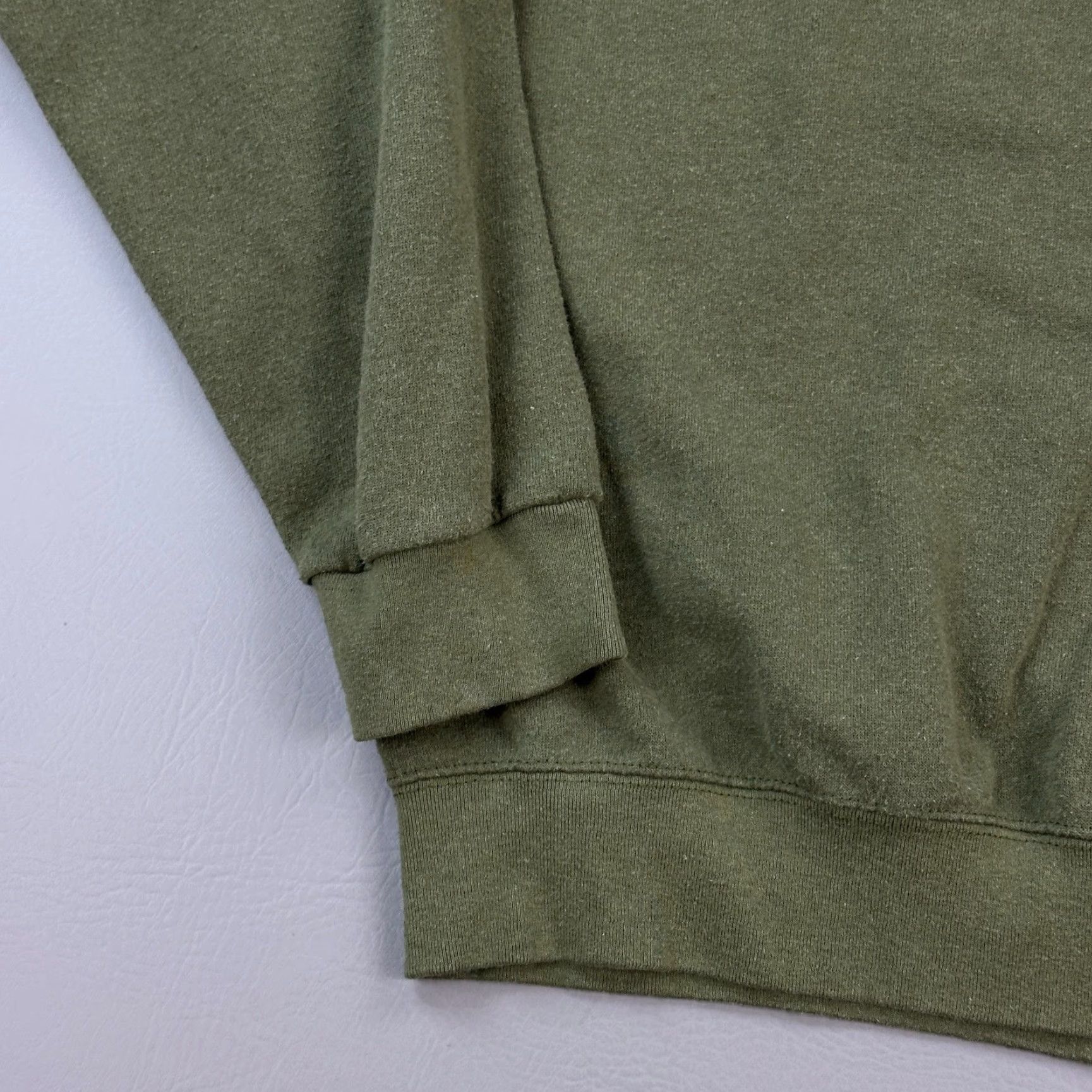 Olive VINTAGE USMC Sweatshirt Mens Large Olive Green USA Marine Corps Pullover Y2K Size US L / EU 52-54 / 3 - 2 Thumbnail