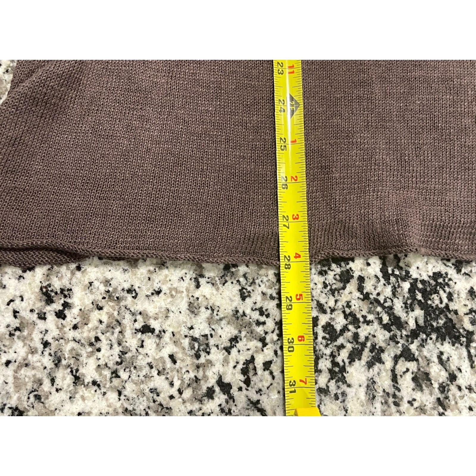Eileen Fisher EILEEN FISHER Dress Womens XS Brown Linen Long Sleeve Round Neck Lightweight A-Line Short Length Regular Women Size XS / US 0-2 / IT 36-38 - 2 Thumbnail