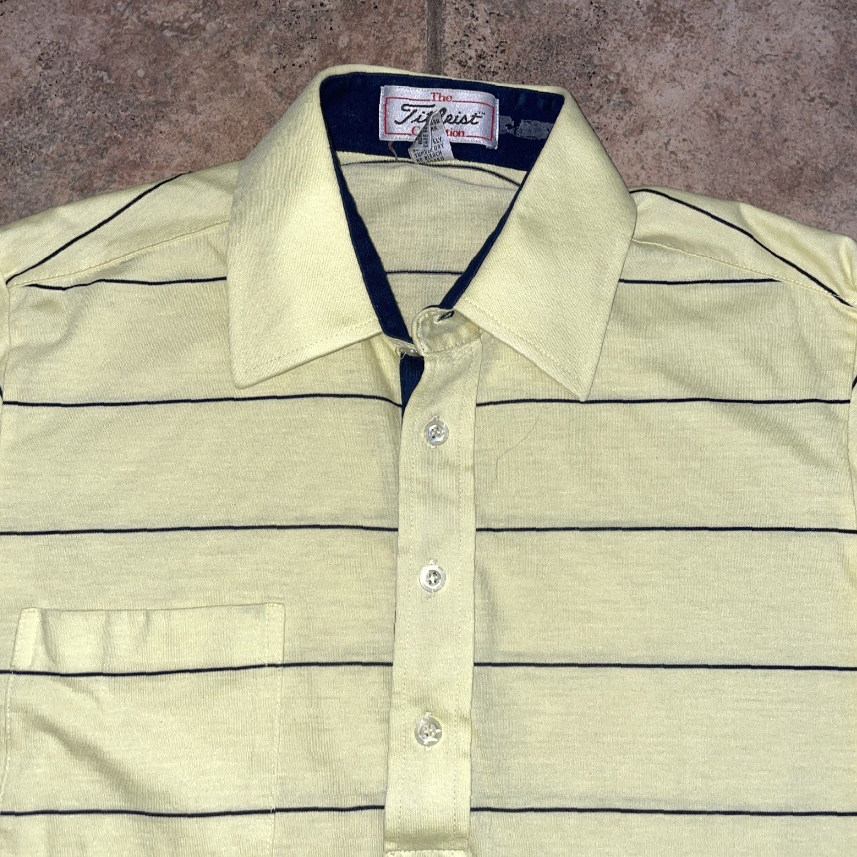 Titleist VINTAGE Titleist Collection polo Shirt Mens M Yellow Striped M Size US M / EU 48-50 / 2 - 2 Thumbnail