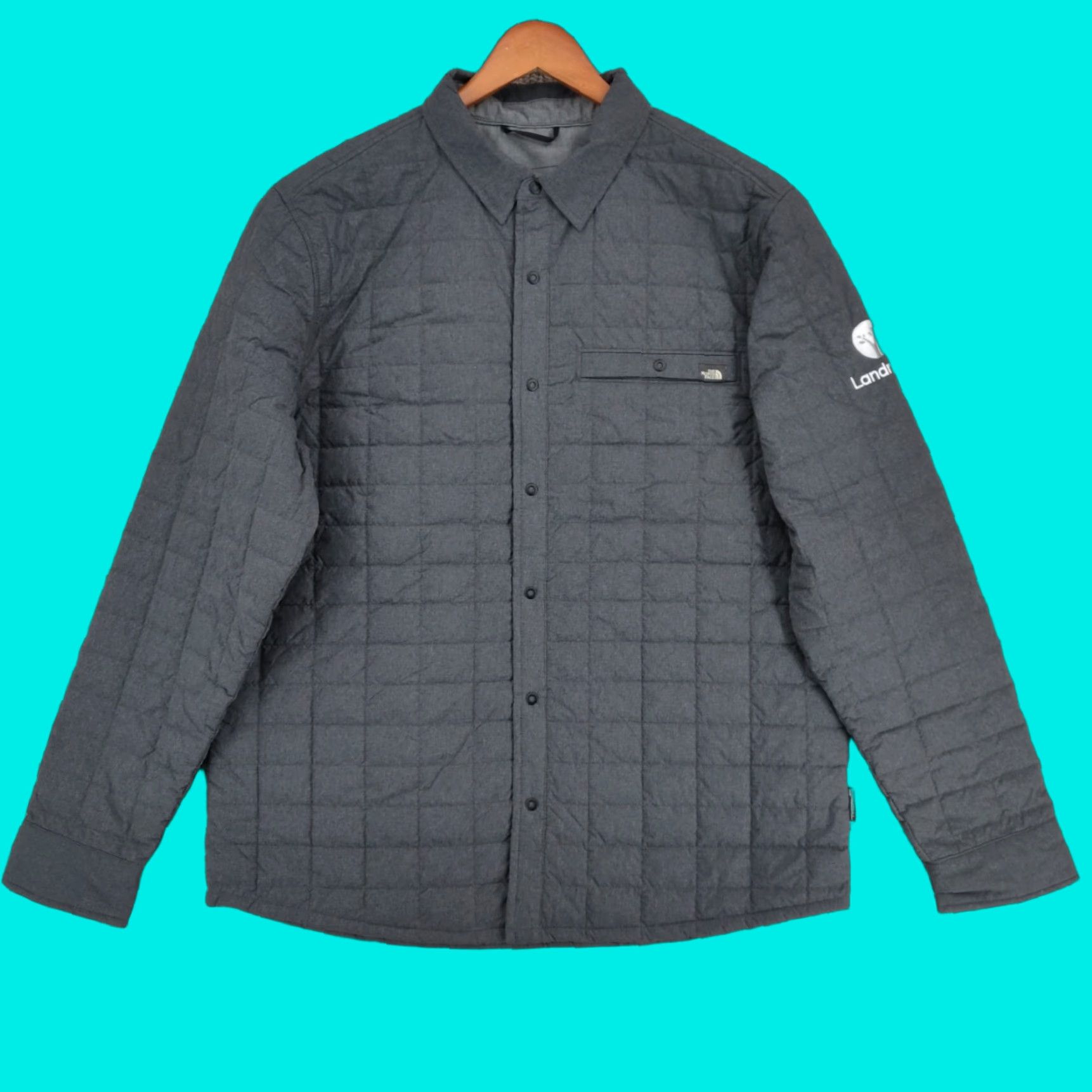 The North Face The North Face Thermoball Shirt Jacket Men’s Large Gray Button Up Outdoor Size US L / EU 52-54 / 3 - 1 Thumbnail