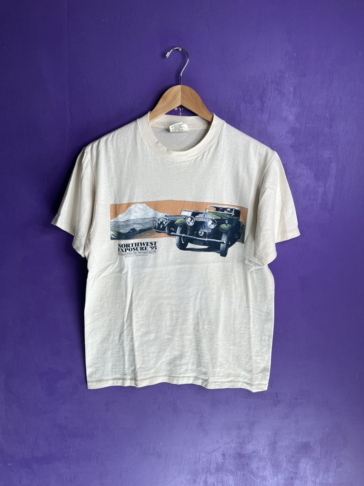 Vintage Vintage 1995 Rolls Royce northwest exposure t-shirt Size US M / EU 48-50 / 2 - 1 Thumbnail