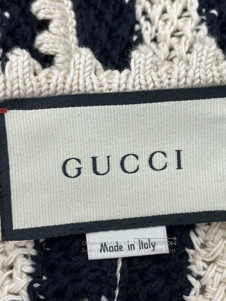 Gucci Gucci Black and white knitted long sleeves Size S / US 4 / IT 40 - 5 Thumbnail