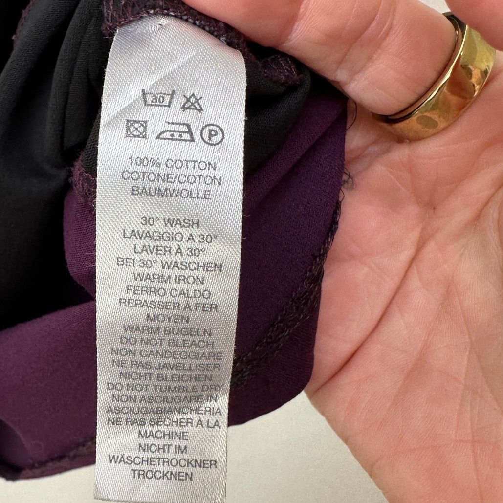 Paul Smith Paul Smith Tee Black Purple Womens US L Colorblock Size L / US 10 / IT 46 - 8 Thumbnail