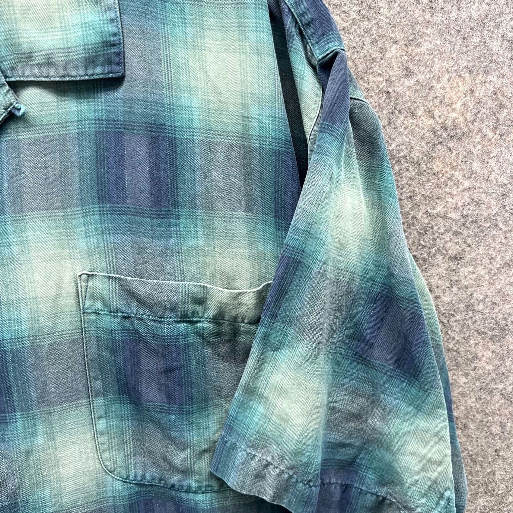 Tommy Bahama Tommy Bahama Shirt Mens XL Blue Men Silk Plaid Button Short Sleeve Green Casual Size US XL / EU 56 / 4 - 7 Thumbnail