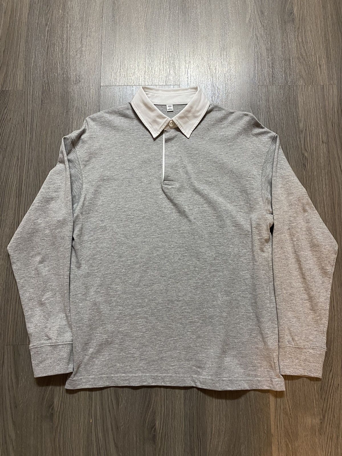 GU GU Grey Rugby Polo Shirt Size US S / EU 44-46 / 1 - 1 Thumbnail