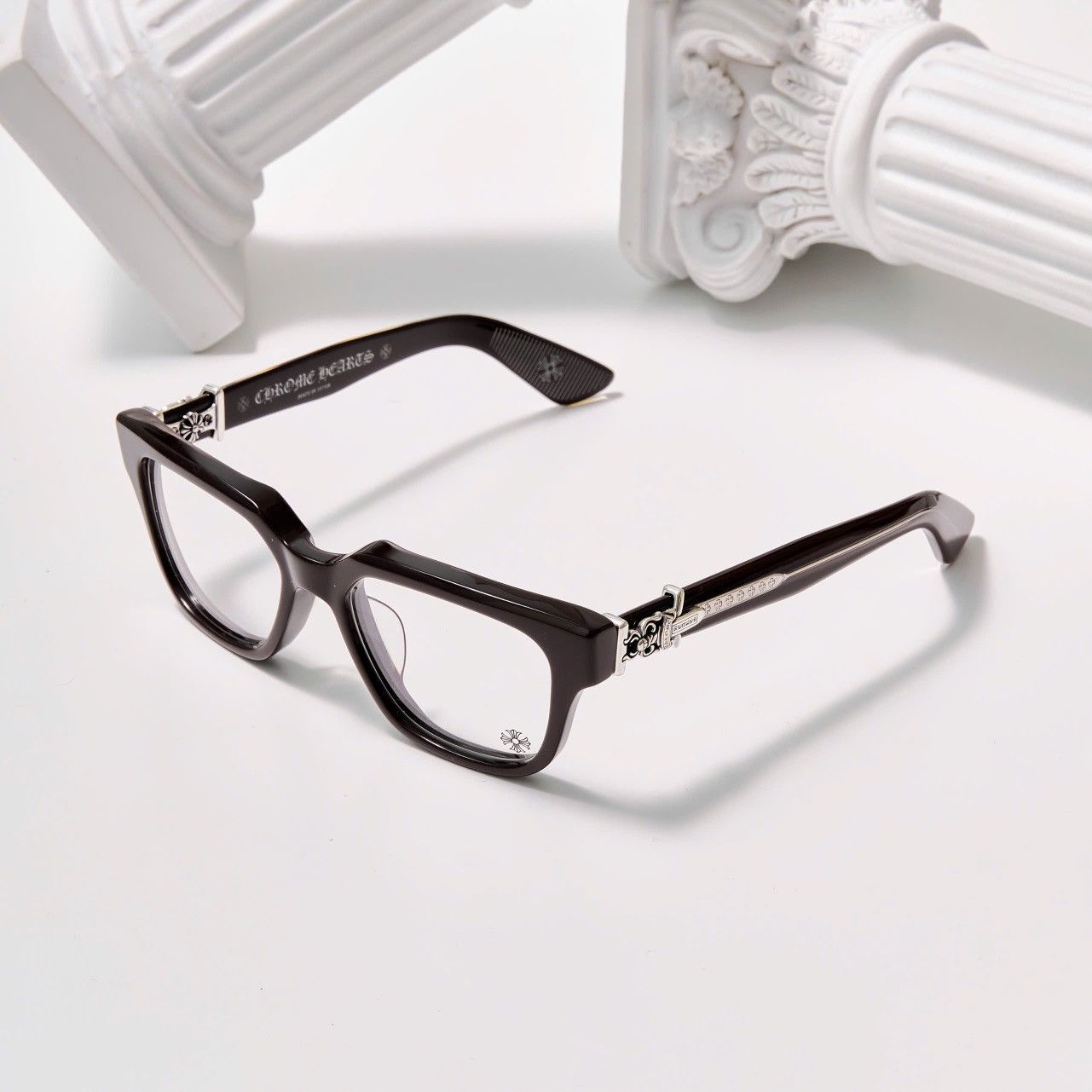 Chrome Hearts CHROME HEARTS VAGILLIONAIRE II CLASSIC BROWN GLASSES Size ONE SIZE - 1 Thumbnail