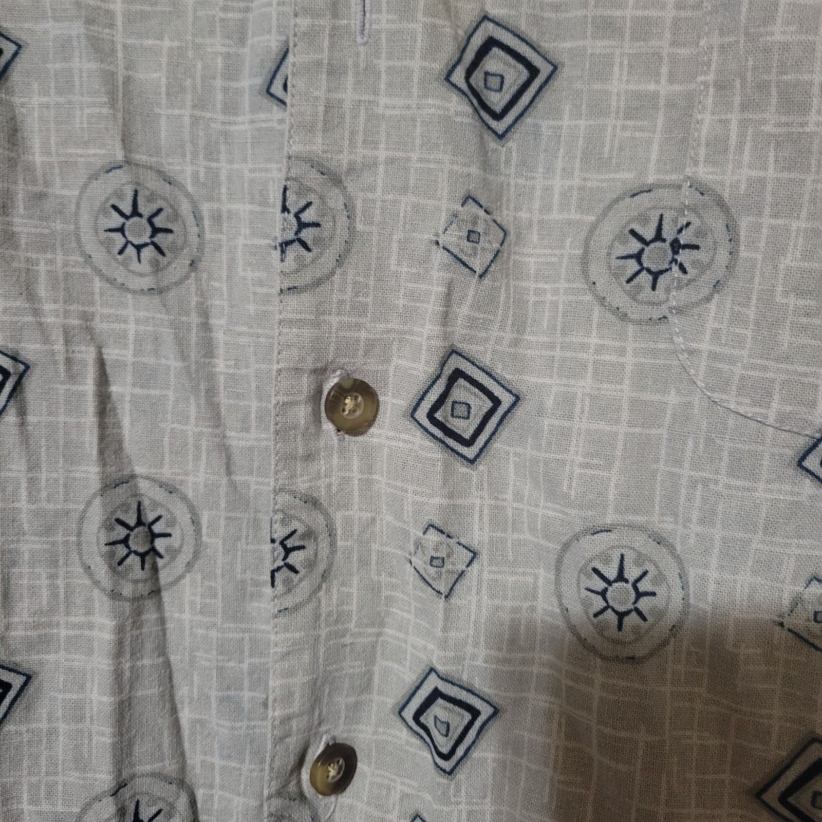 & Other Stories Island Shares Shirt Mens 4x Gray Pattern Button Up 100% Silk Size US XXL / EU 58 / 5 - 2 Thumbnail
