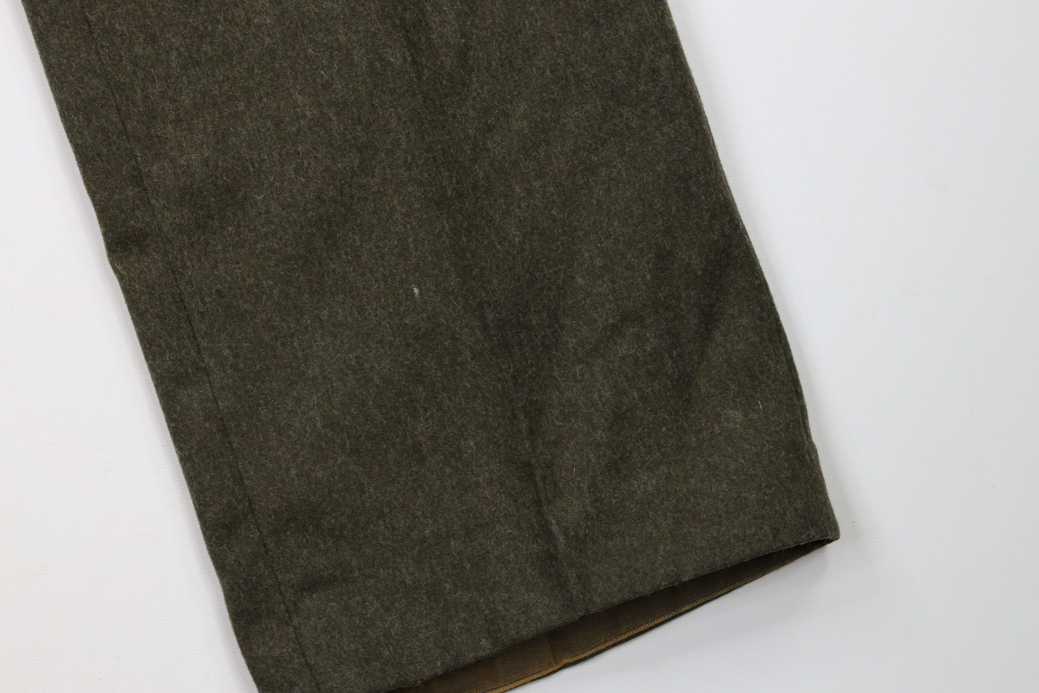 Vintage Vintage 70s Streetwear Wool Wide Leg Chino Pants Green Size US 42 / EU 58 - 5 Thumbnail