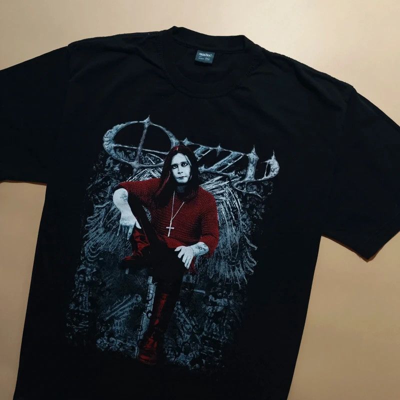 Ozzy Osbourne Vintage Ozzy Osbourne Black Tshirt XXL Graphic Print Band Size US XXL / EU 58 / 5 - 2 Thumbnail