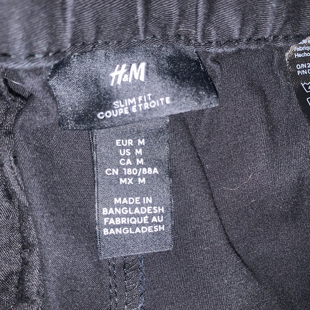 H&M H&M Slim Fit Cargo Pants Black Size US 32 / EU 48 - 3 Thumbnail