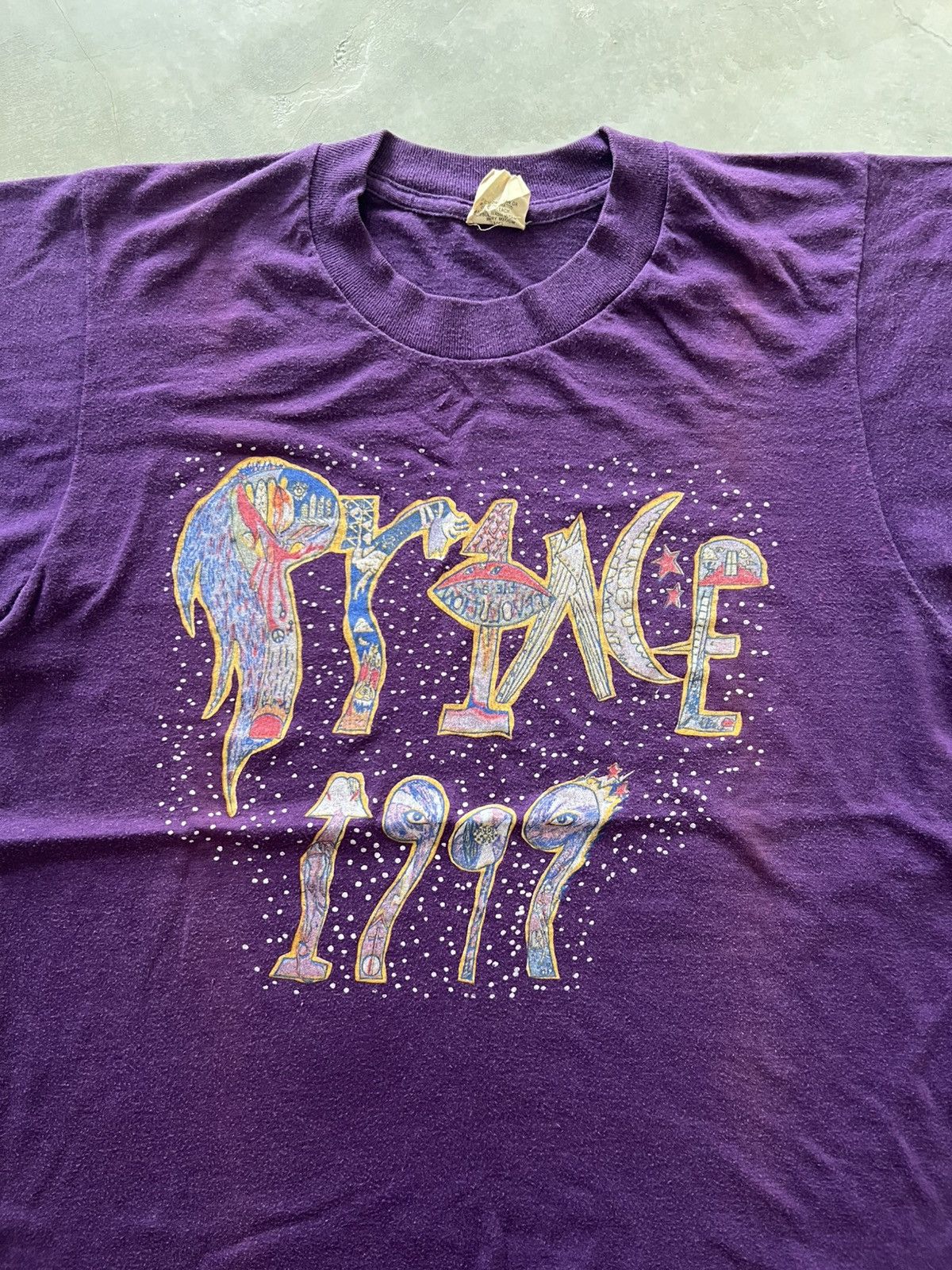 Band Tees Original Prince 1999 Concert T-shirt from 1982 Size US M / EU 48-50 / 2 - 2 Thumbnail