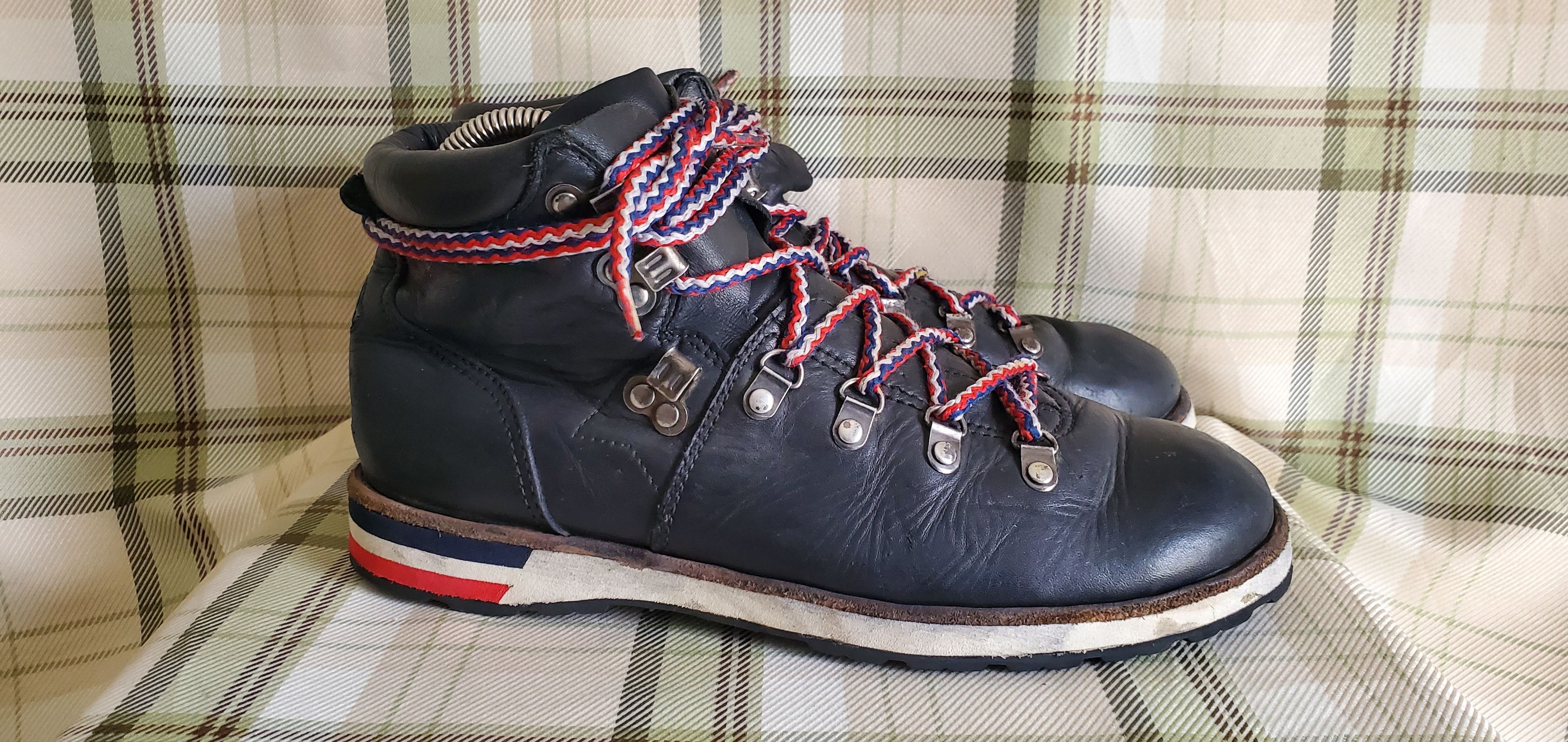 Moncler Moncler Black Leather Hiking Ankle Boots Size US 7.5 / EU 40-41 - 3 Thumbnail