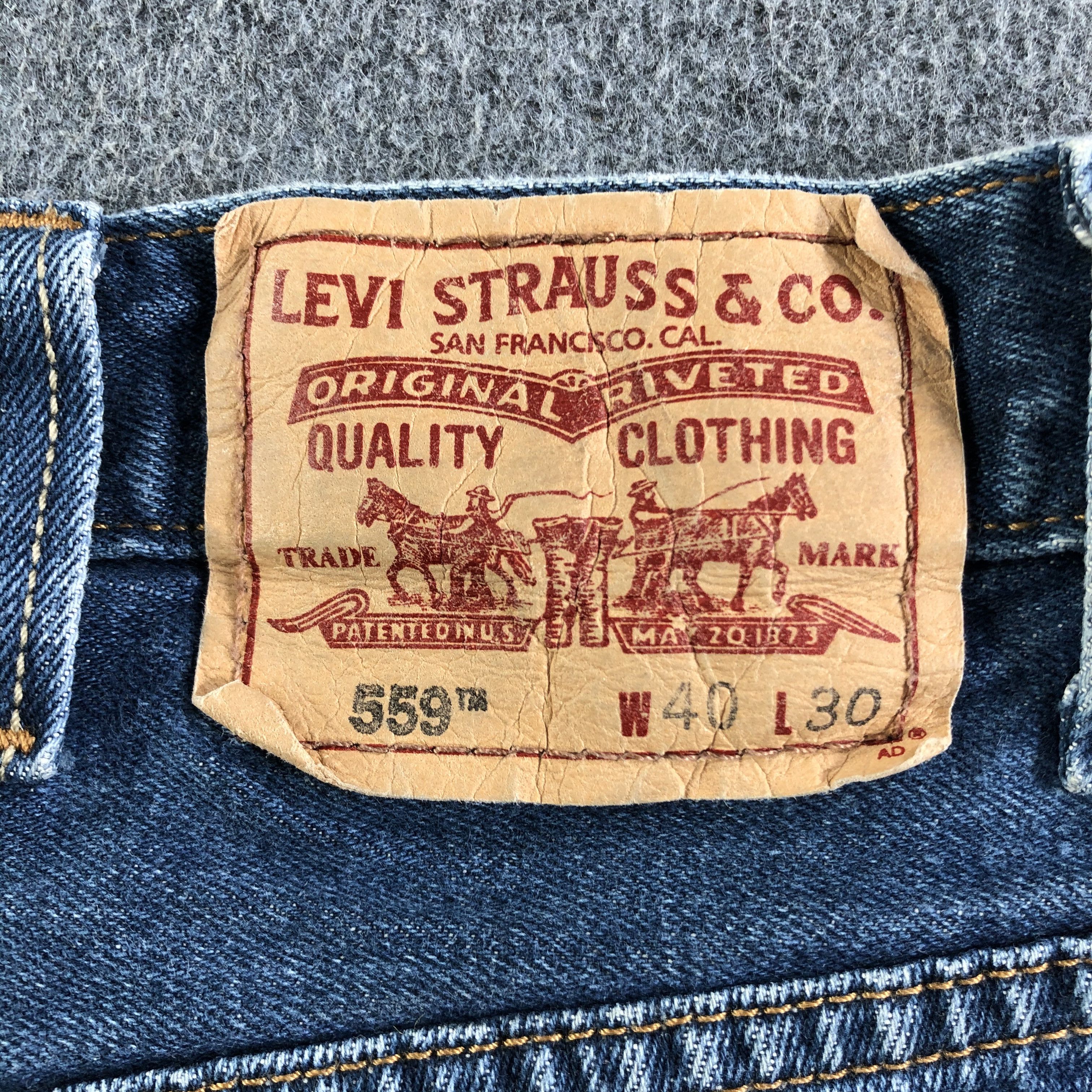 Levi's Vintage Blue Wash Levis 559 Jeans-J3175 Size US 40 / EU 56 - 5 Thumbnail