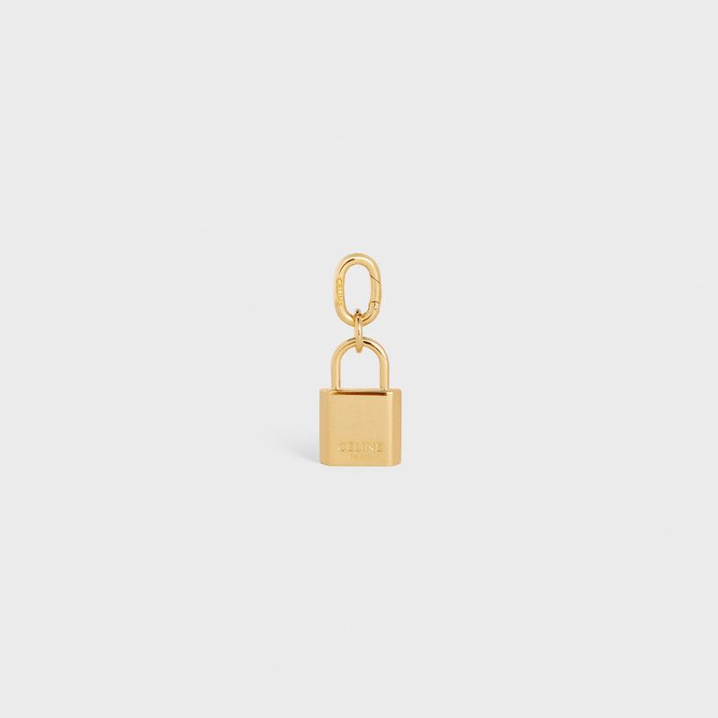 Celine o1bcso1str0326 49G616BRA Size: OS / Padlock Charm in Gold Size ONE SIZE - 1 Thumbnail