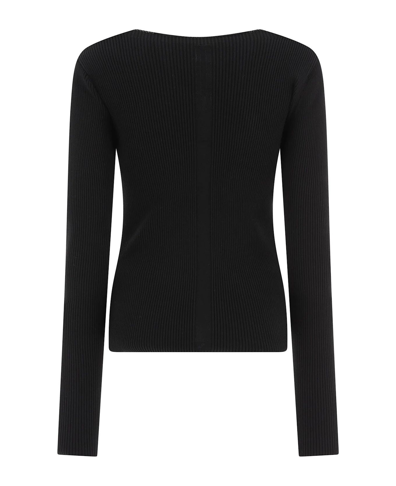 Rick Owens o1y0126 Crewneck Sweater in Black Size M / US 6-8 / IT 42-44 - 2 Thumbnail