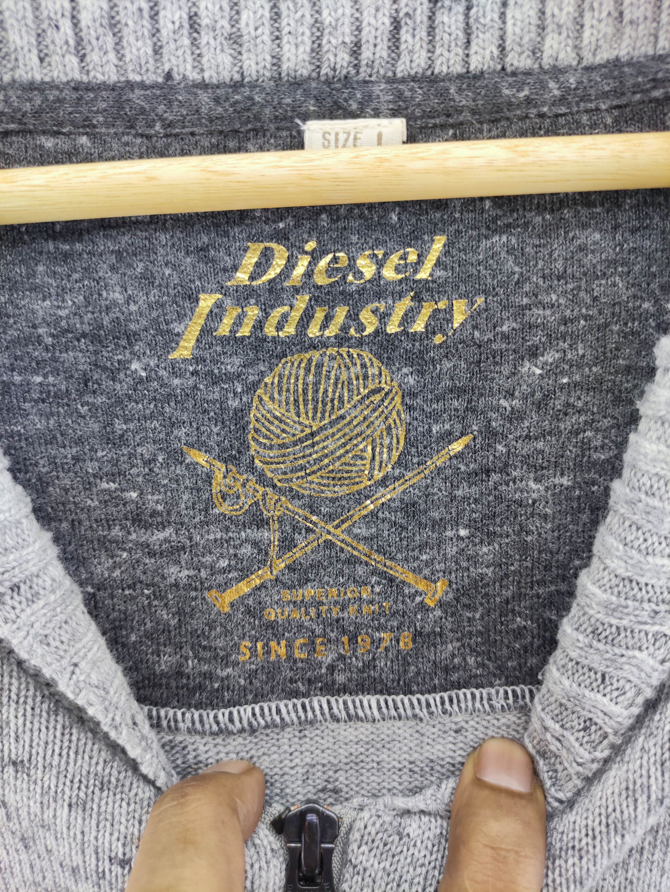 Diesel Vintage Diesel Industry knit Sweater Zipper Size US M / EU 48-50 / 2 - 2 Thumbnail