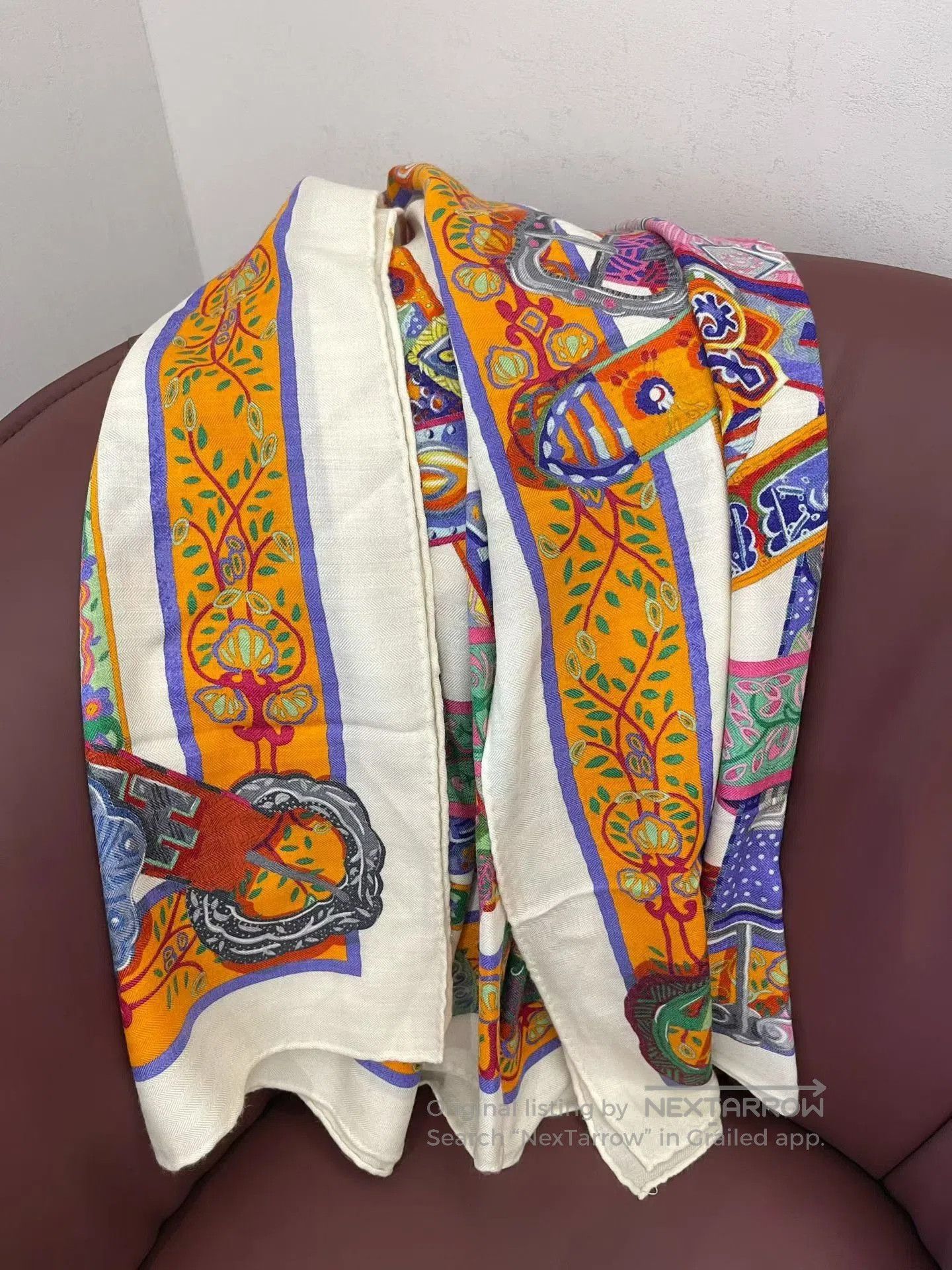 Hermes Hermès Unicorn Song Colorful Shawl. Size ONE SIZE - 4 Thumbnail