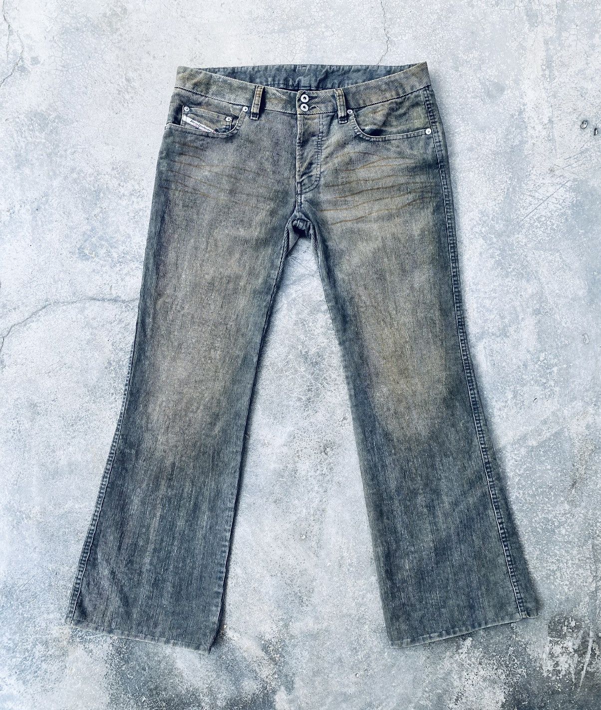 Diesel Vintage Diesel Corduroy Rusty Bottom Bell Distressed Pants Size US 35 - 1 Thumbnail