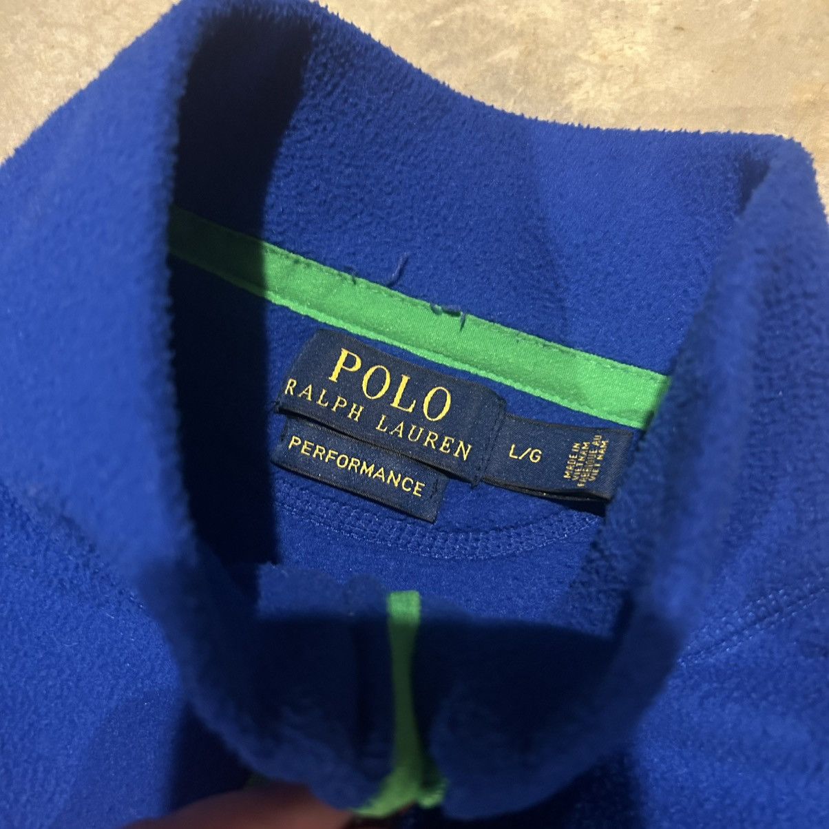 Polo Ralph Lauren × Ralph Lauren × Vintage Polo Ralph Lauren Performance Fleece Quarter Zip Pullover Size US L / EU 52-54 / 3 - 5 Thumbnail
