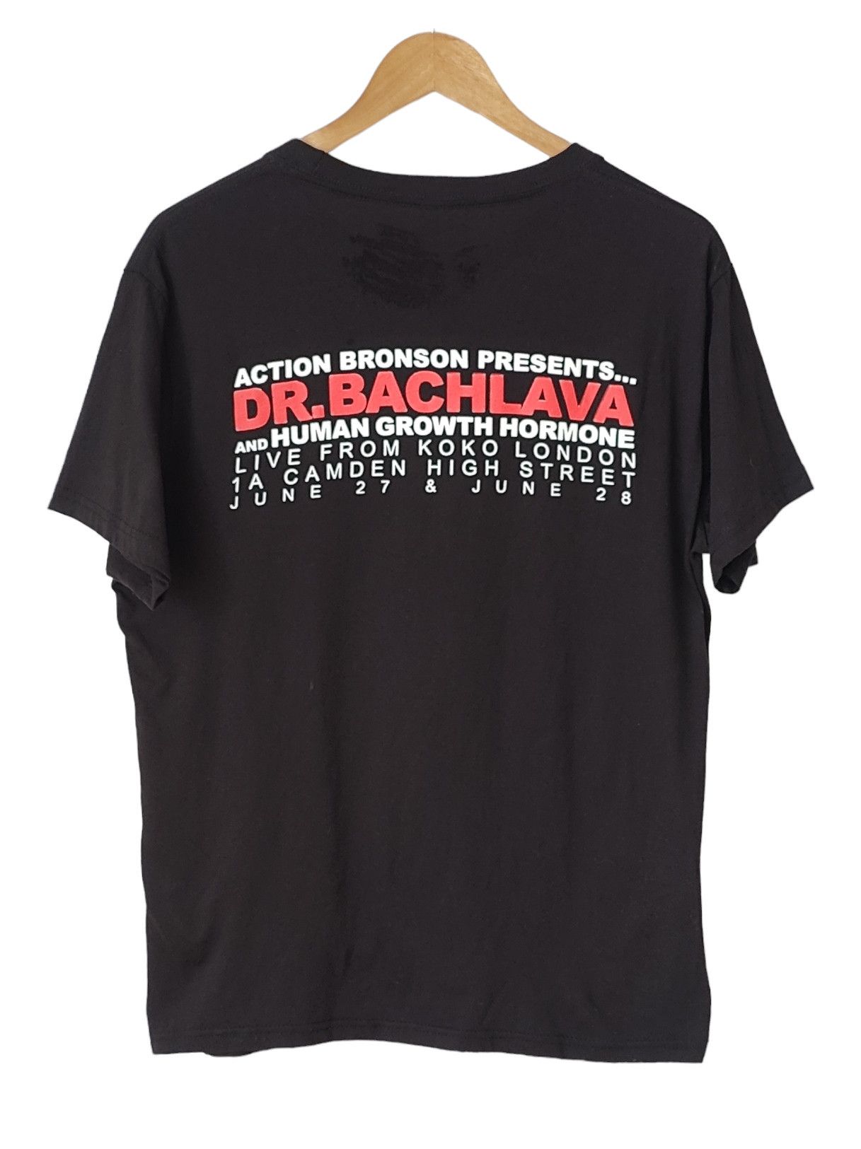 Action Bronson × Rap Tees × Vintage Action Bronson Dr Bachlava 2018 Tour Rap Tee Tshirt Size US L / EU 52-54 / 3 - 2 Thumbnail