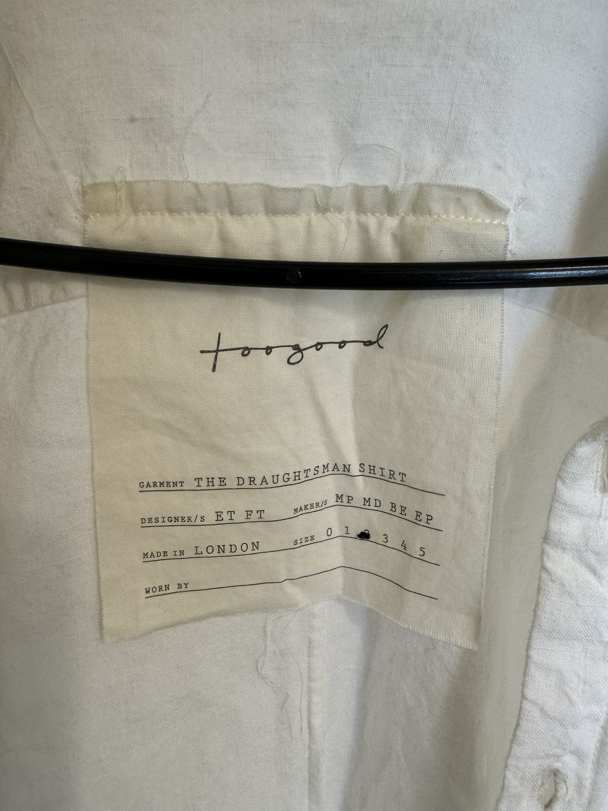 Toogood The Draughtsman Shirt 100% Linen Size US M / EU 48-50 / 2 - 3 Thumbnail