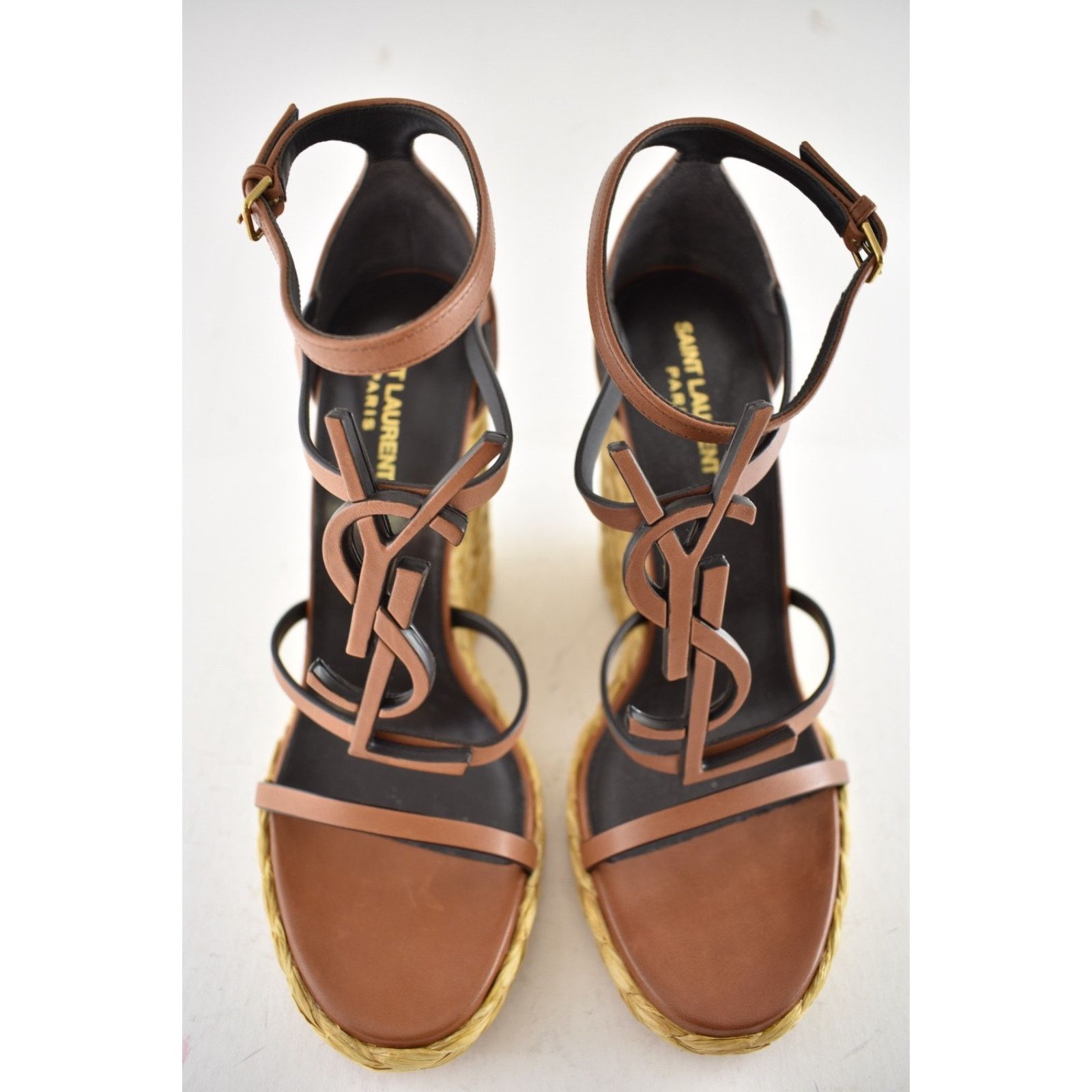 Yves Saint Laurent Saint Laurent YSL Logo Cassandra 105 Ankle Strap Heel 41 Size US 11 / IT 41 - 9 Thumbnail
