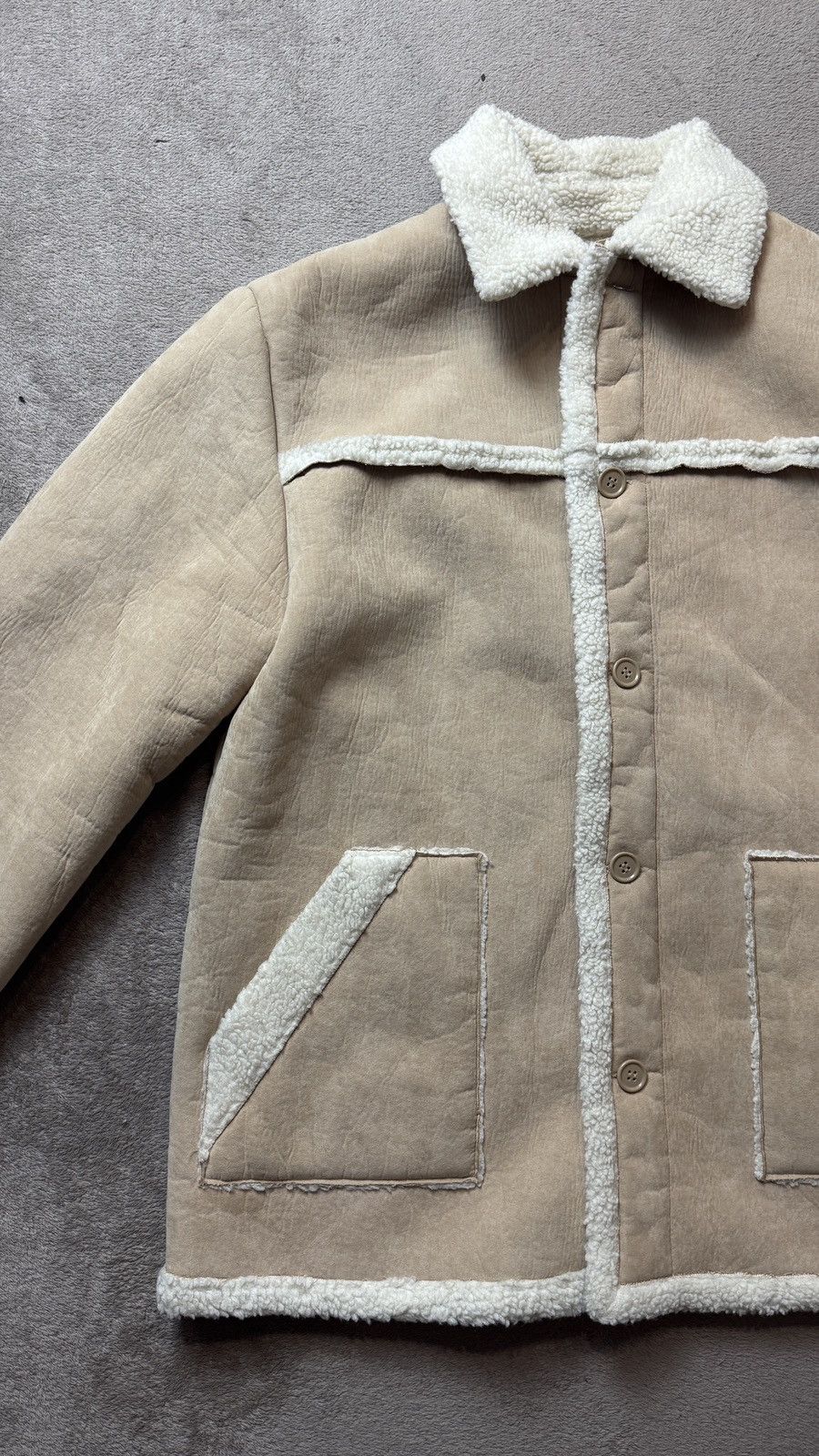 Japanese Brand Vintage Faux Fur Sheepskin Coat Jacket ysl western gucci cdg Size US L / EU 52-54 / 3 - 5 Thumbnail