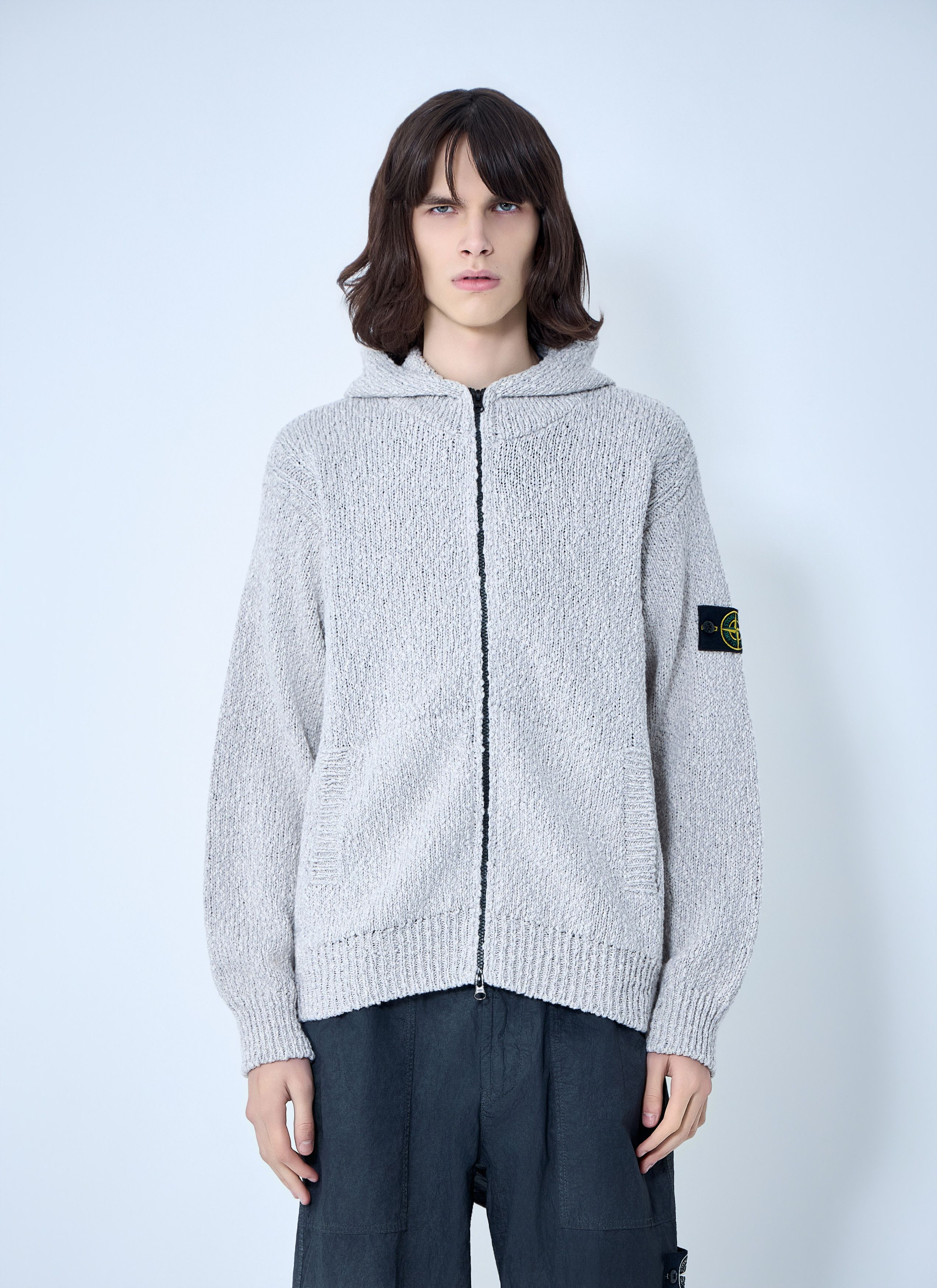 Stone Island Zip-Up Knit Hoodie Size US XXL / EU 58 / 5 - 1 Thumbnail