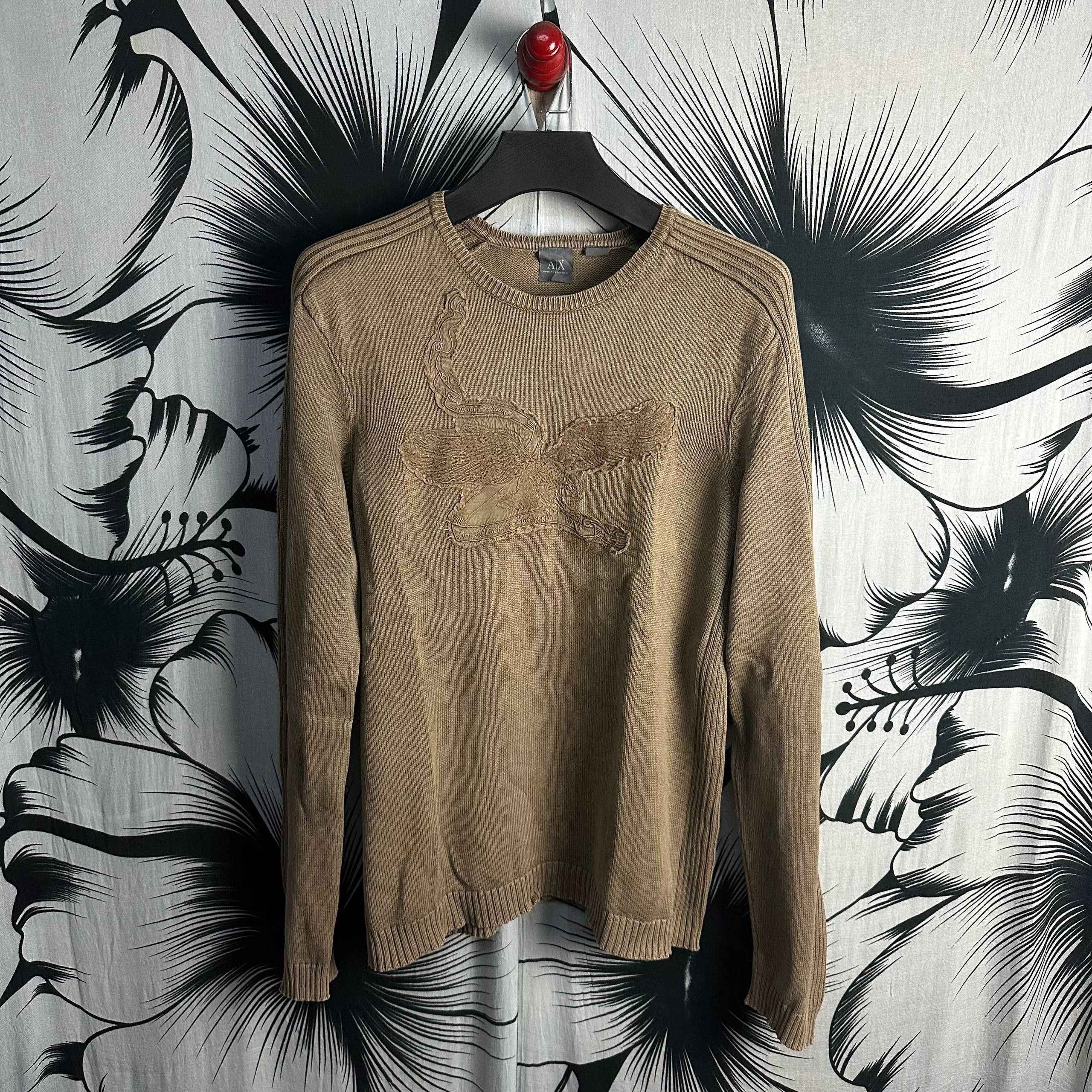 Armani Exchange Waffle Ribbed Sweater
