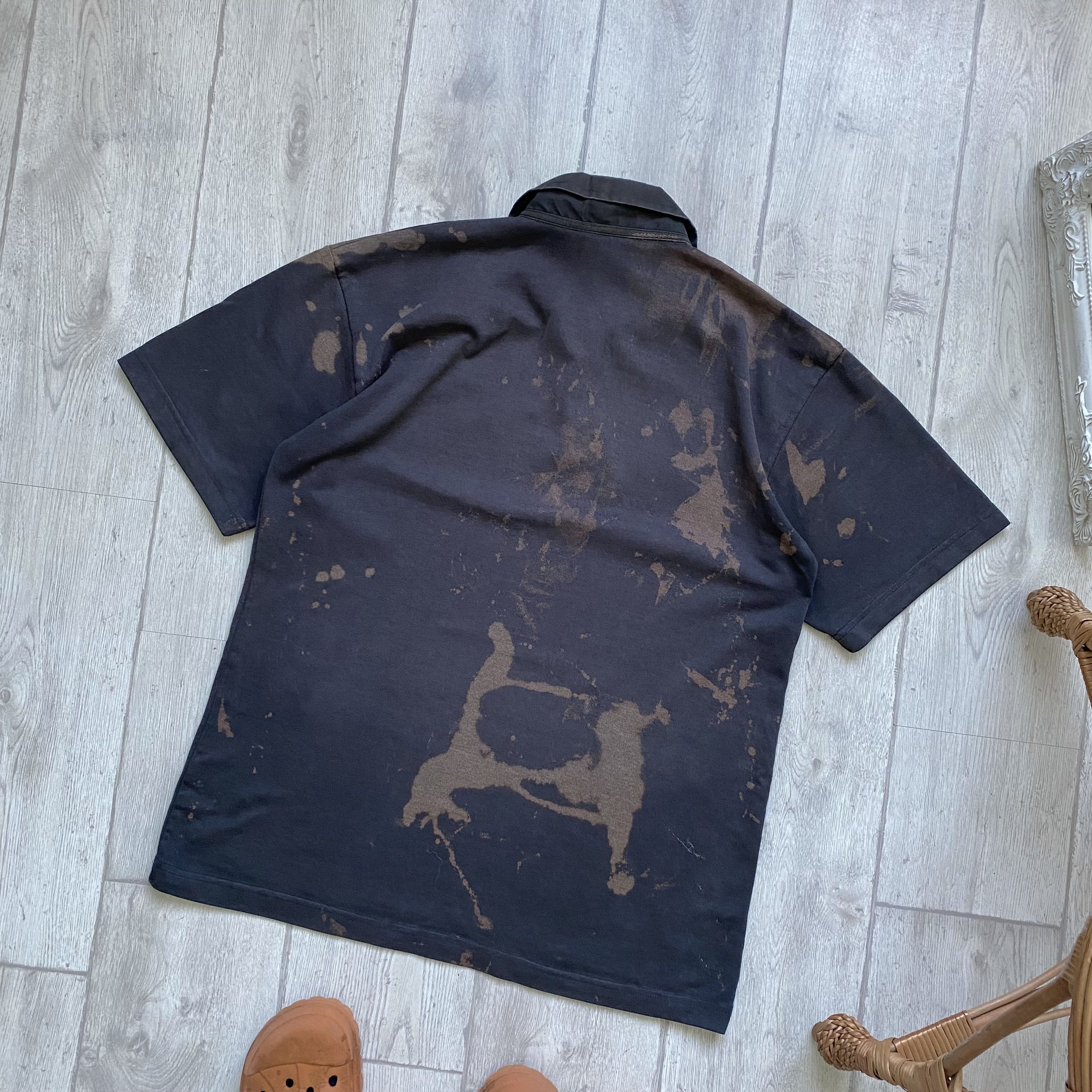 Adidas 🏈Vintage 90s Trashed NEW Zealand Adidas rugby jersey polo Size US L / EU 52-54 / 3 - 8 Thumbnail