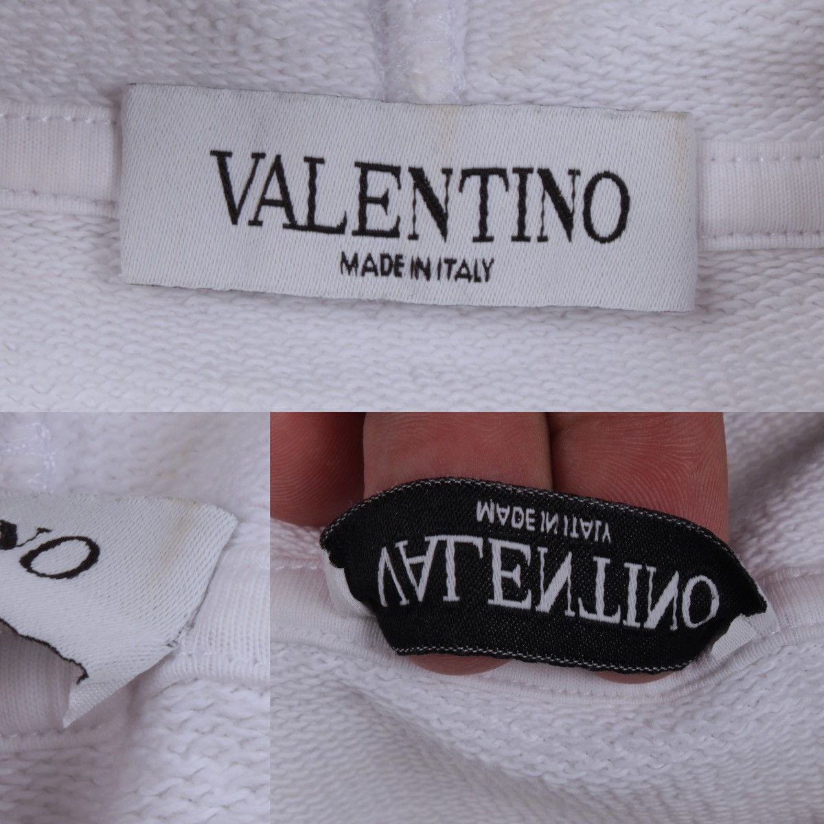 Designer × Valentino VALENTINO Be My VLTN White Hoodie Size S made in Italy Size US S / EU 44-46 / 1 - 12 Thumbnail