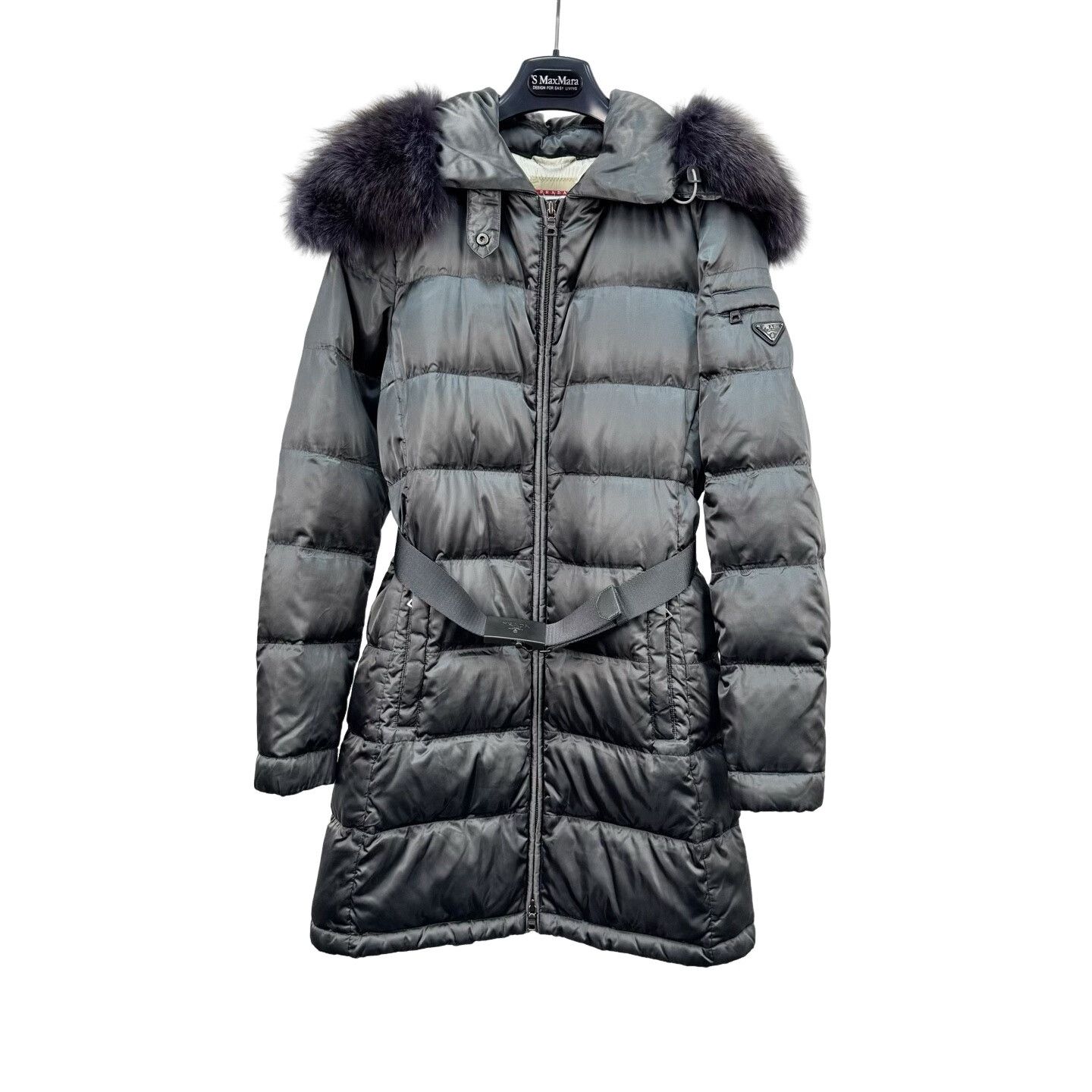 Prada Prada Fur Collar Puffer Down Jacket Size 38 Size XS / US 0-2 / IT 36-38 - 1 Thumbnail