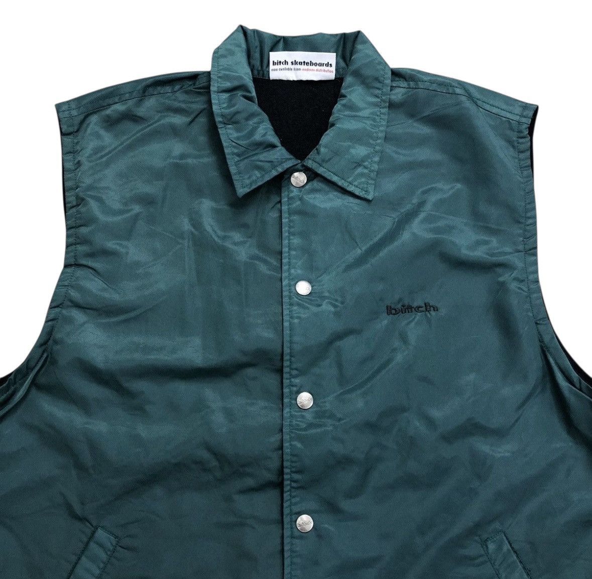 Hook-Ups Vintage 90s Bitch Skateboard vest jacket rare colour Size US M / EU 48-50 / 2 - 2 Thumbnail