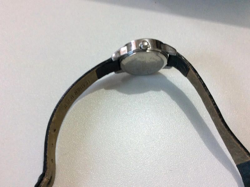 Designer Sekonda white dial black leather strap watch Size ONE SIZE - 5 Thumbnail