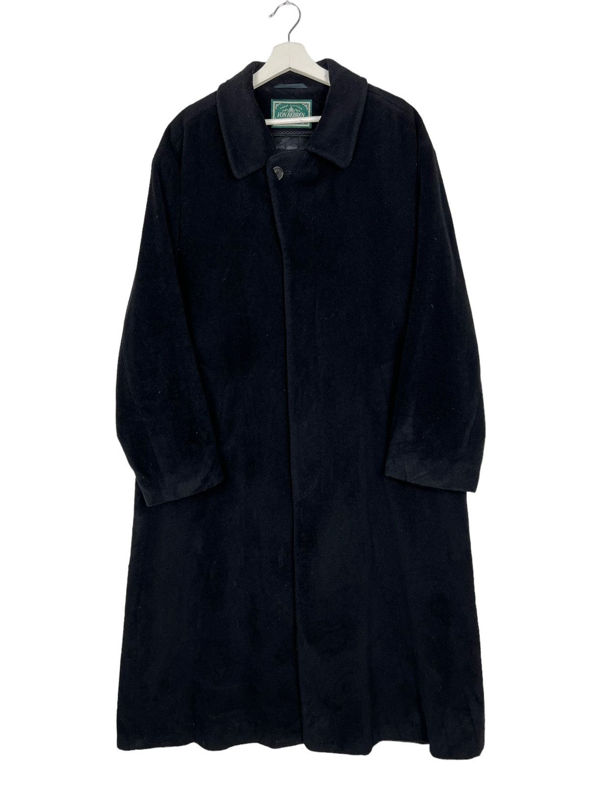 Autumn Cashmere 🔥 VON BEHREN SUPERFINE CASMERE & WOOL OVERCOAT MADE GERMANY Size US XL / EU 56 / 4 - 3 Thumbnail