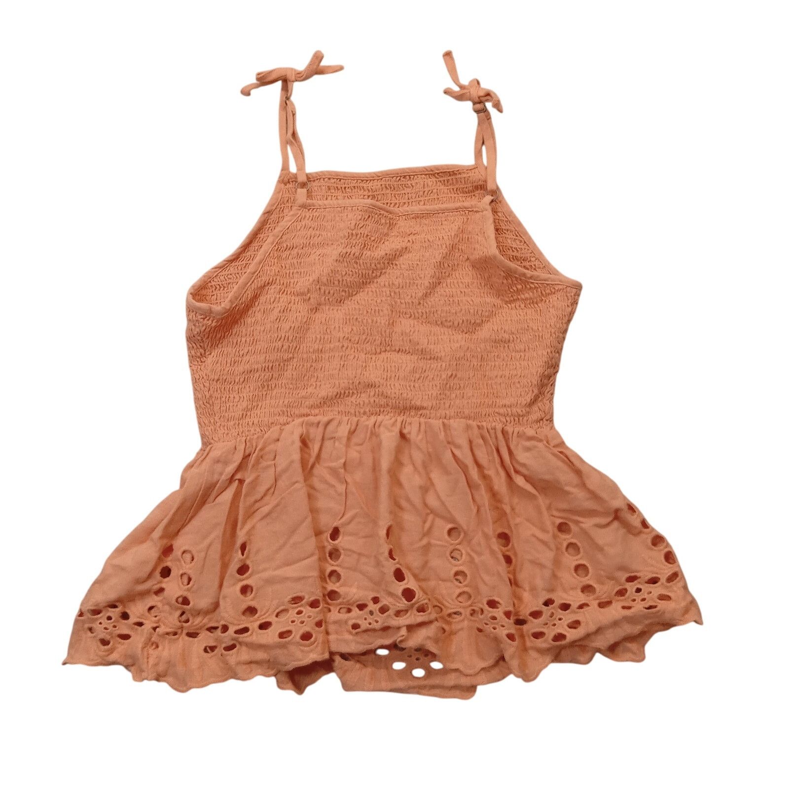 & Other Stories Japna Top S Women's Sleeveless Blouse Orange Cotton Linen Size S / US 4 / IT 40 - 2 Thumbnail