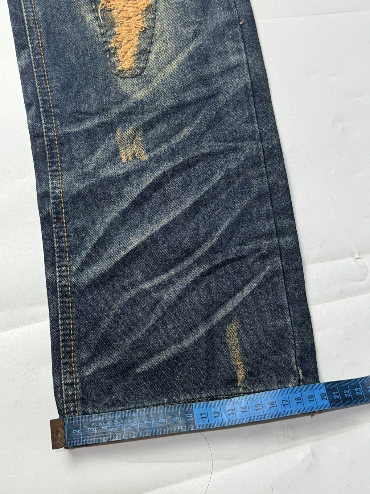 PPFM Japanese TuoGu Denim Distressed Styled Size US 29 - 11 Thumbnail