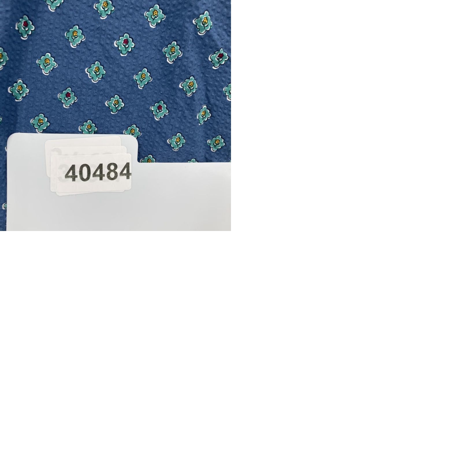 J.Crew J.Crew Shirt Mens Small Blue Classic Short Sleeve Floral Medallion Seersucker Shirt Size US S / EU 44-46 / 1 - 9 Thumbnail
