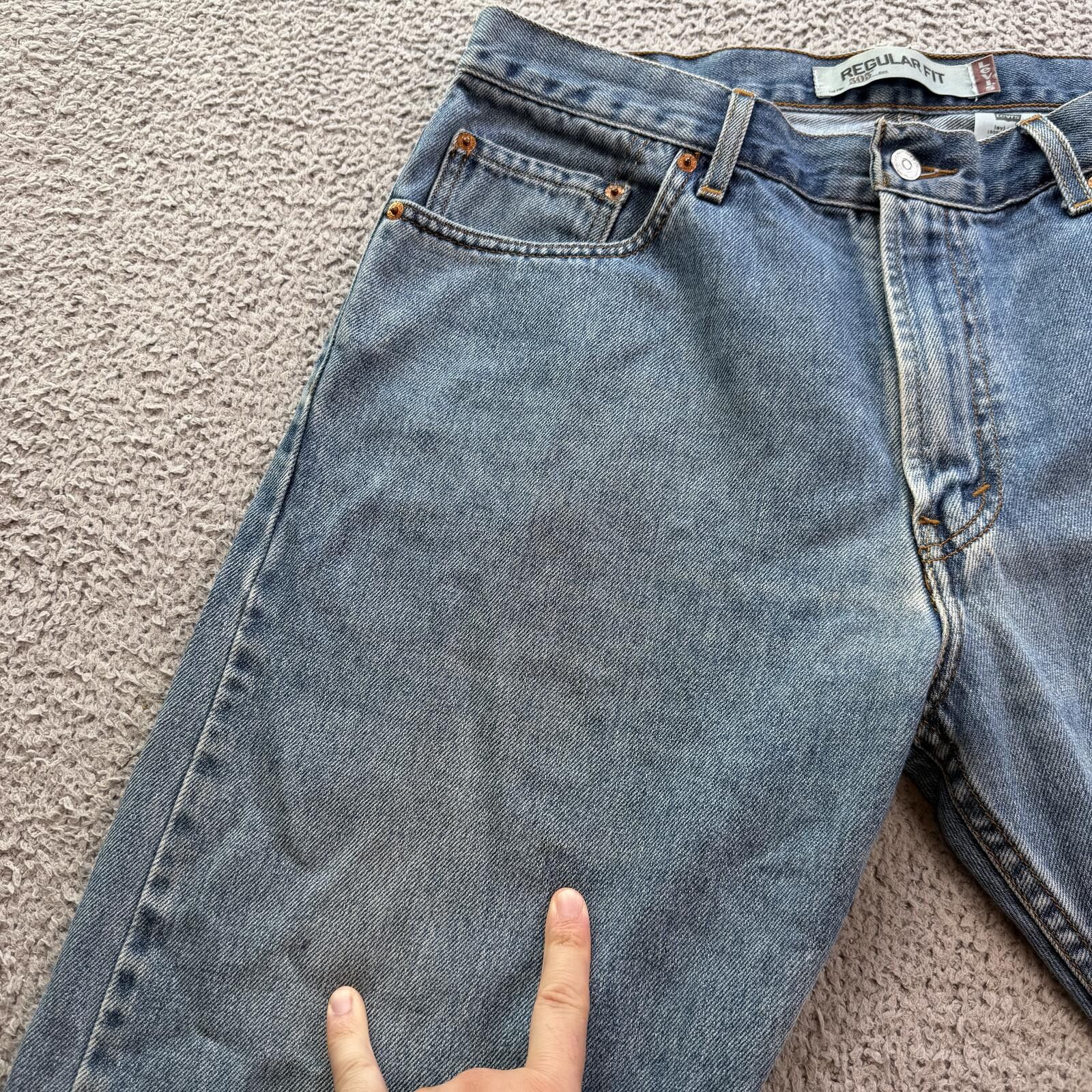 Levi's Vintage Levis 505 Regular Fit Jeans Mens 36x29 Light Y2K Size US 36 / EU 52 - 8 Thumbnail