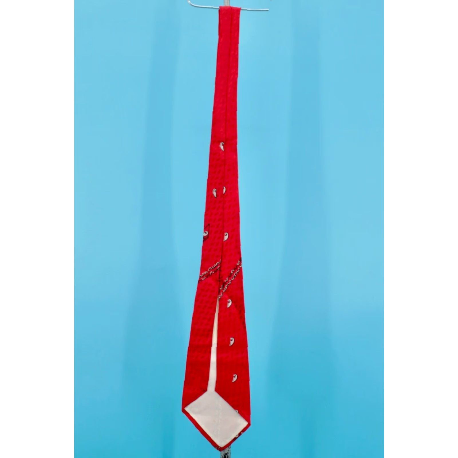 Vintage VTG Men’s 1940s Red Necktie 40s Tie Shirt Adult Mens Red 1940s VTG Neck Tie 1940s Red Tie Size ONE SIZE - 6 Thumbnail