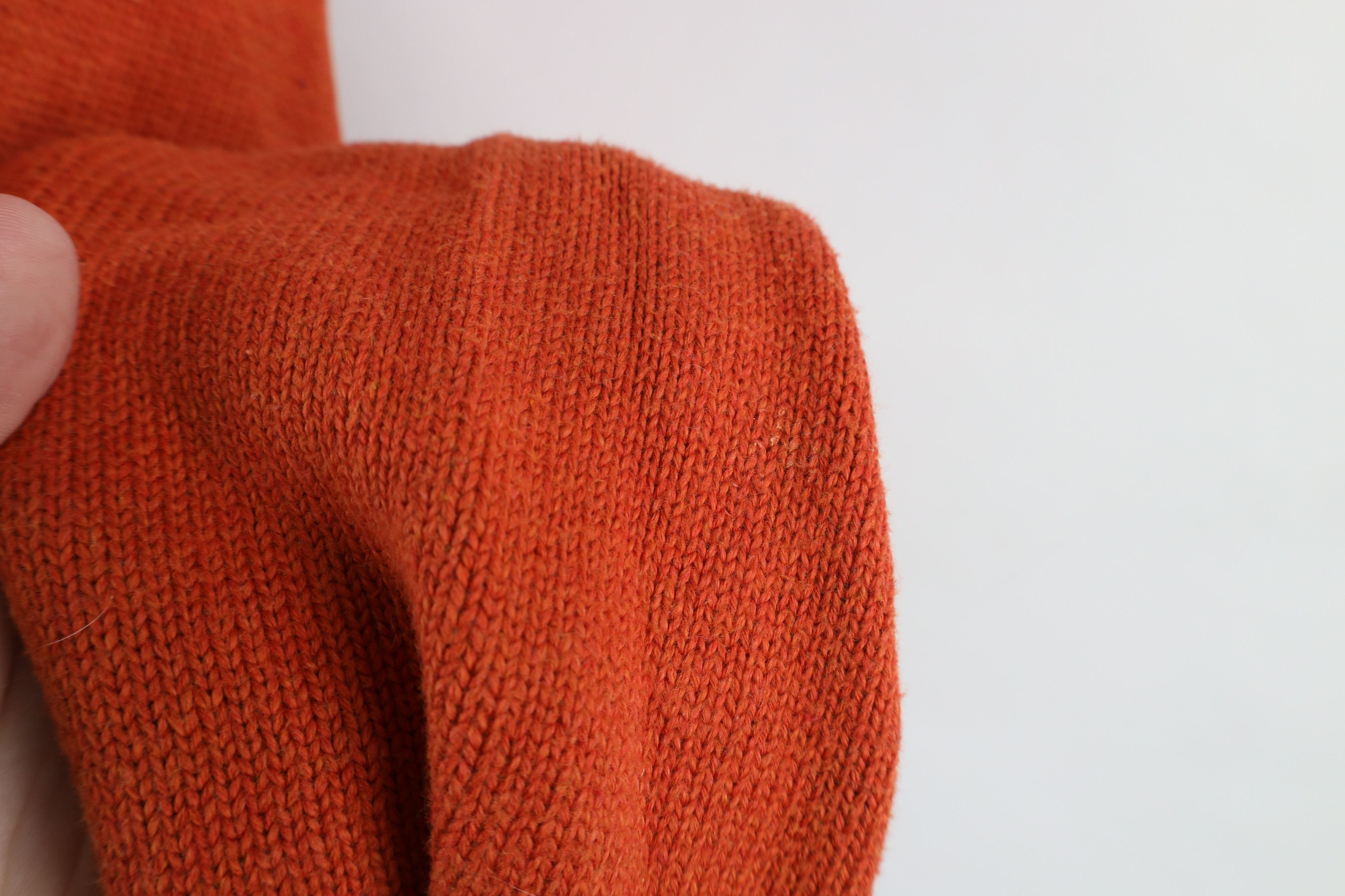 Ralph Lauren × Vintage Vintage 90s Ralph Lauren Ribbed Knit Half Zip Sweater Orange Size US XL / EU 56 / 4 - 6 Thumbnail