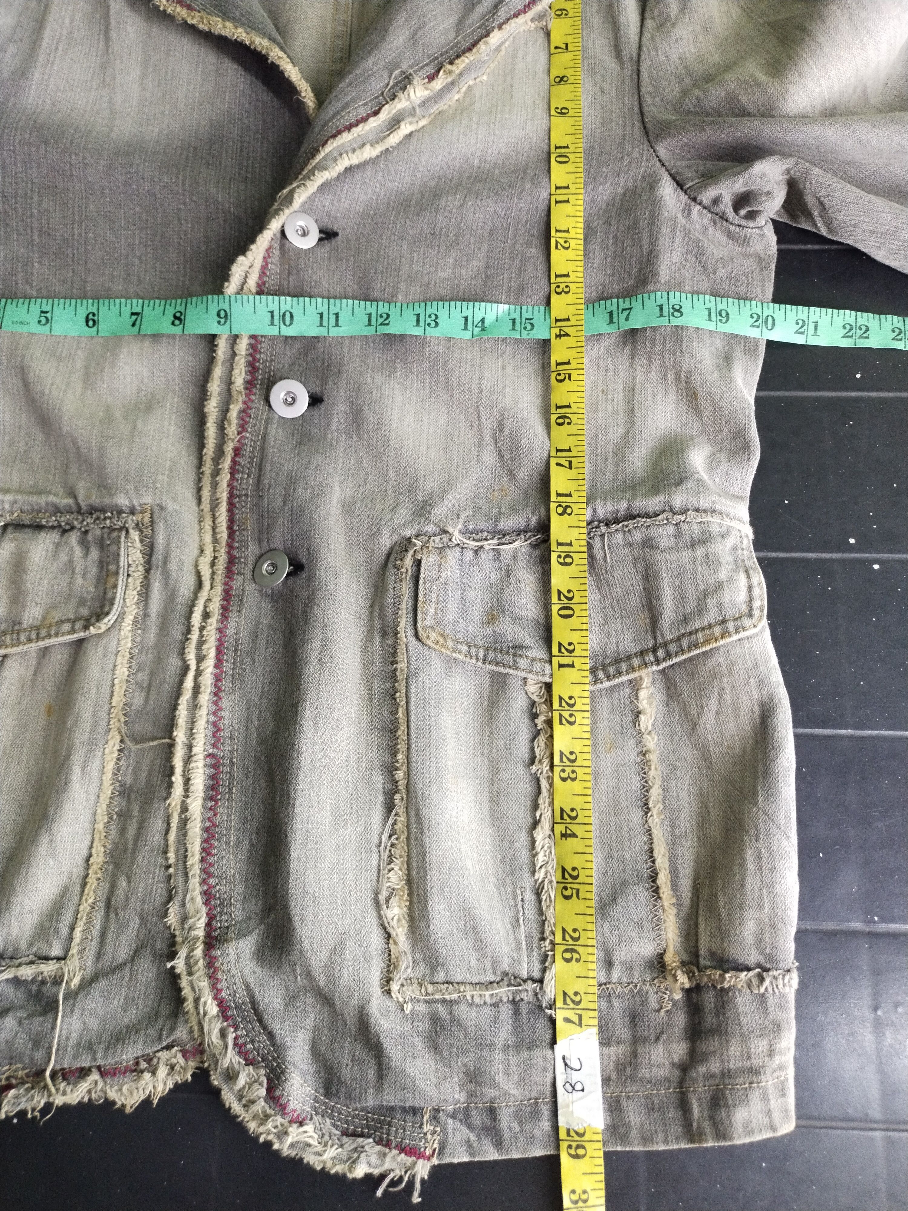 If Six Was Nine × Vintage Vintage Point Loma Denim Distressed Faded Jacket Rare Size US M / EU 48-50 / 2 - 11 Thumbnail
