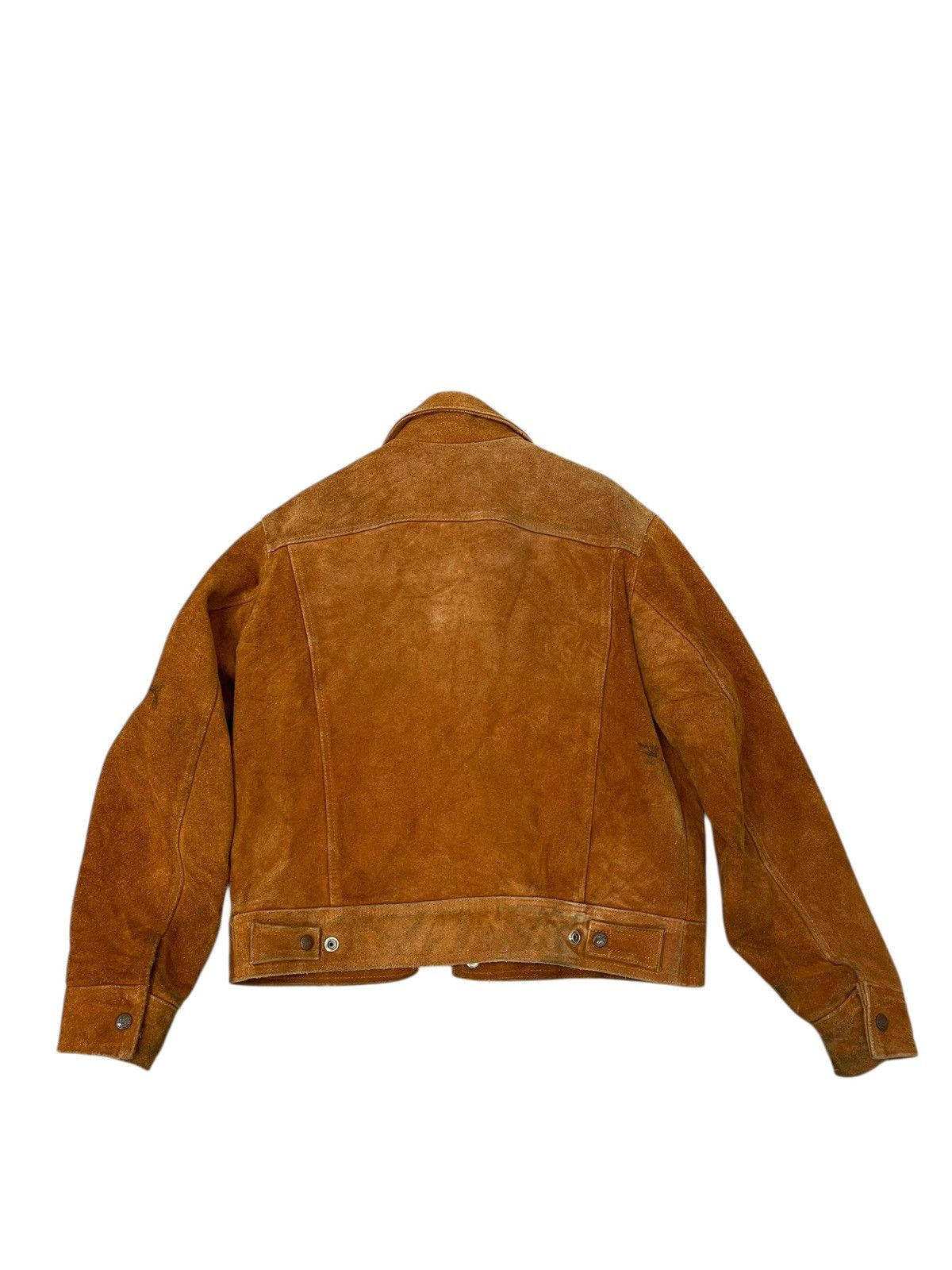 Vintage Suede Leather Jacket Vtg 90s Jordache Trucker Style 7🟩0 Size US M / EU 48-50 / 2 - 10 Thumbnail